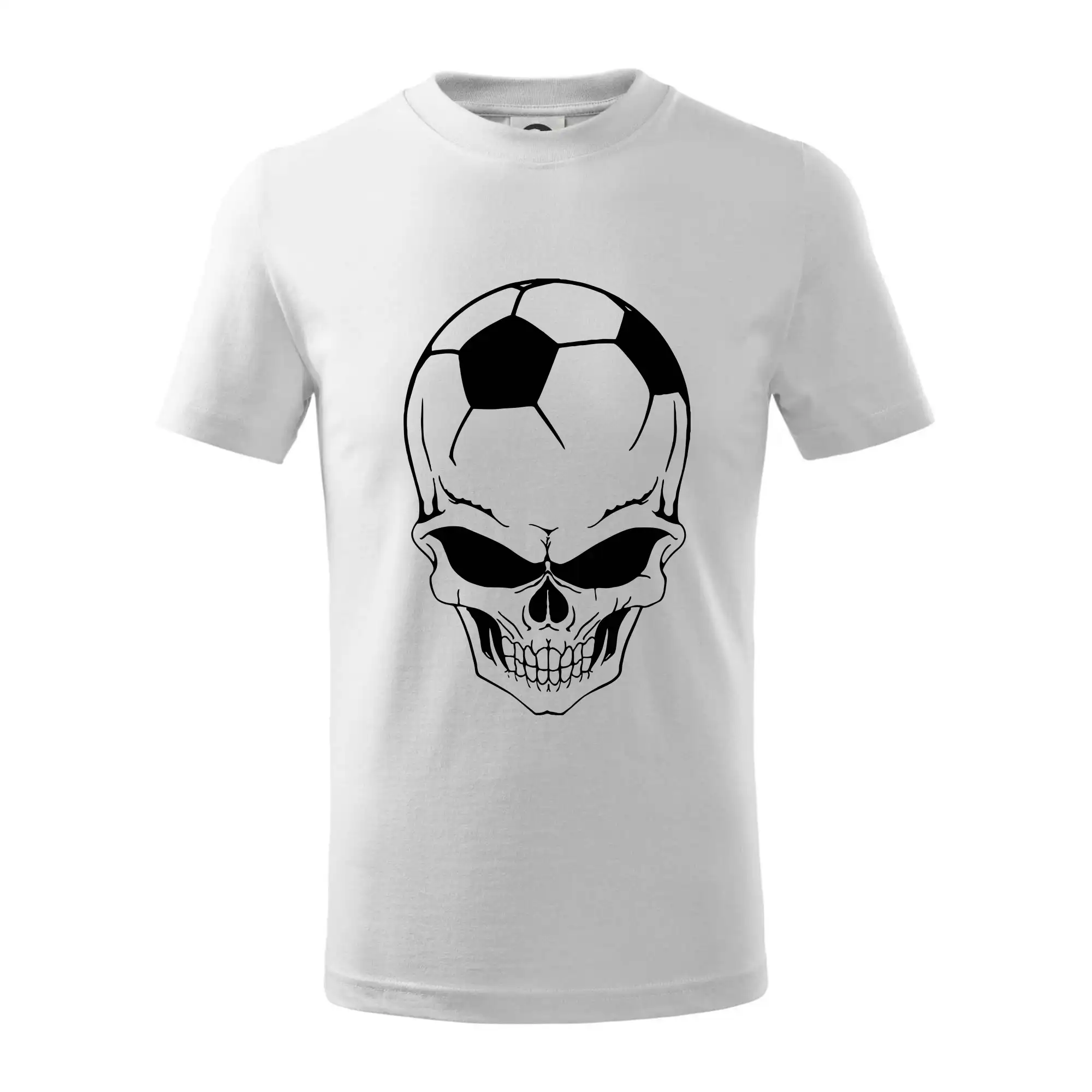 Tričká pre futbalistov - Futbal lebka lopta - Tričko detské bavlnené