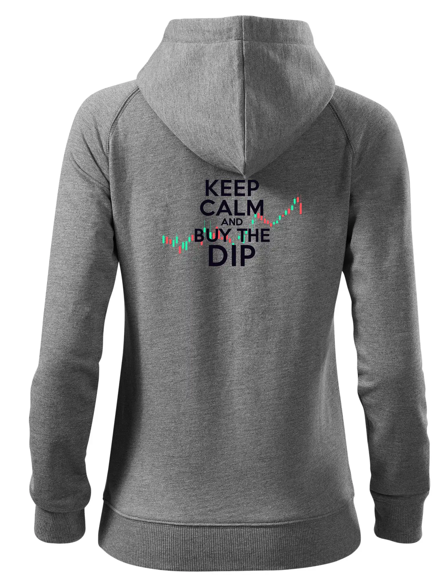 Zelenočervený graf Keep Calm and Buy the Dip - Voyage 451 - 100% bavlna