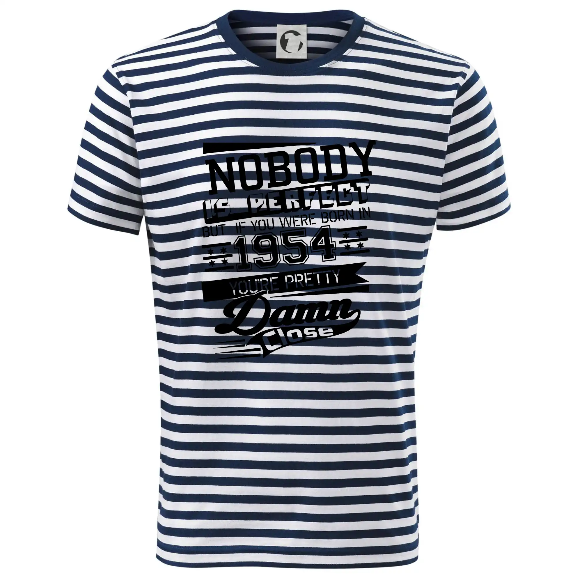 Trička s ročníkom 1954 - Nobody is perfect - 1954 - Tričko na vodu