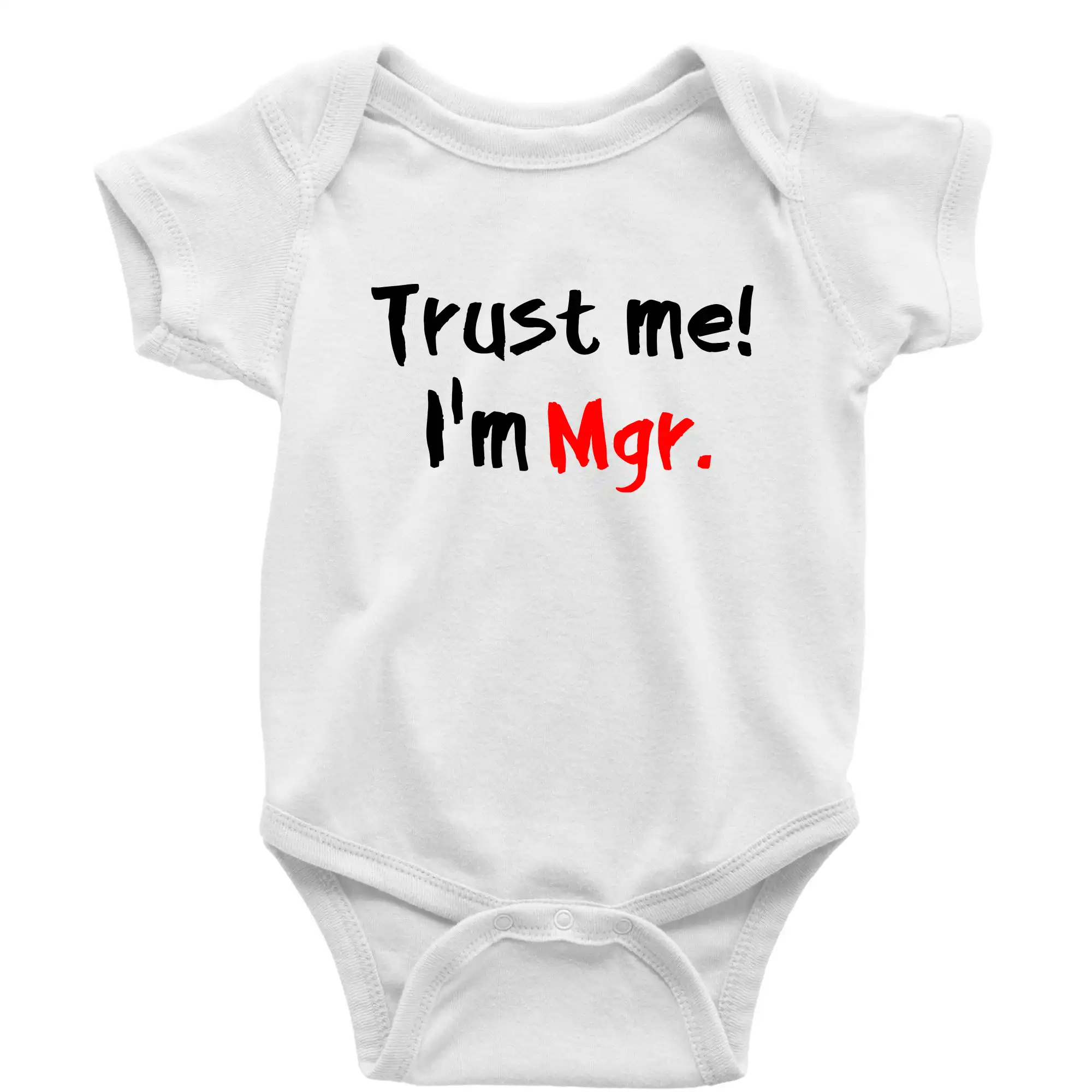 Tričká na ukončenie štúdia - Trust me I´m  Mgr. / Ver mi som Magister. - Body dojčenské s krátkym rukávom