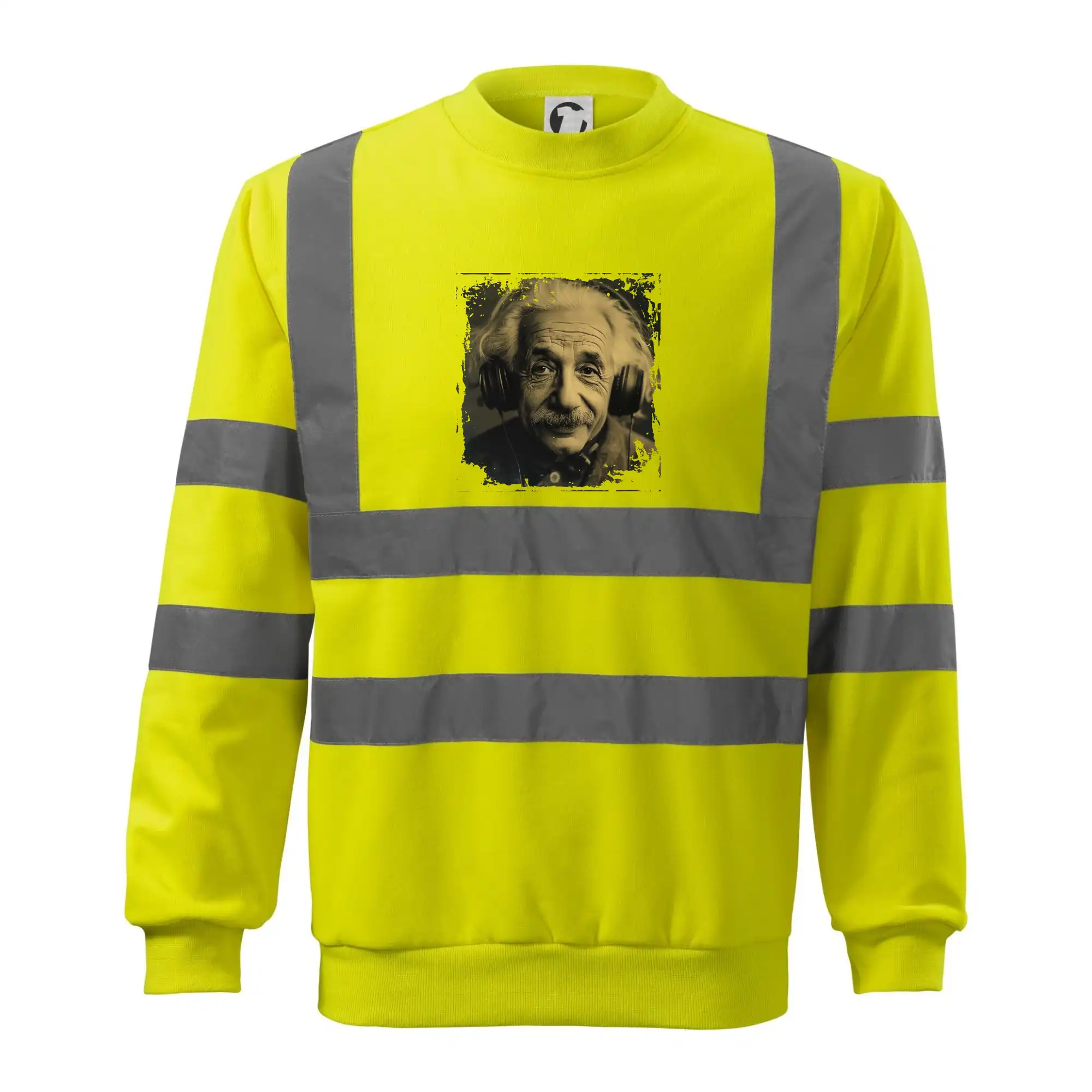 Albert se sluchátky