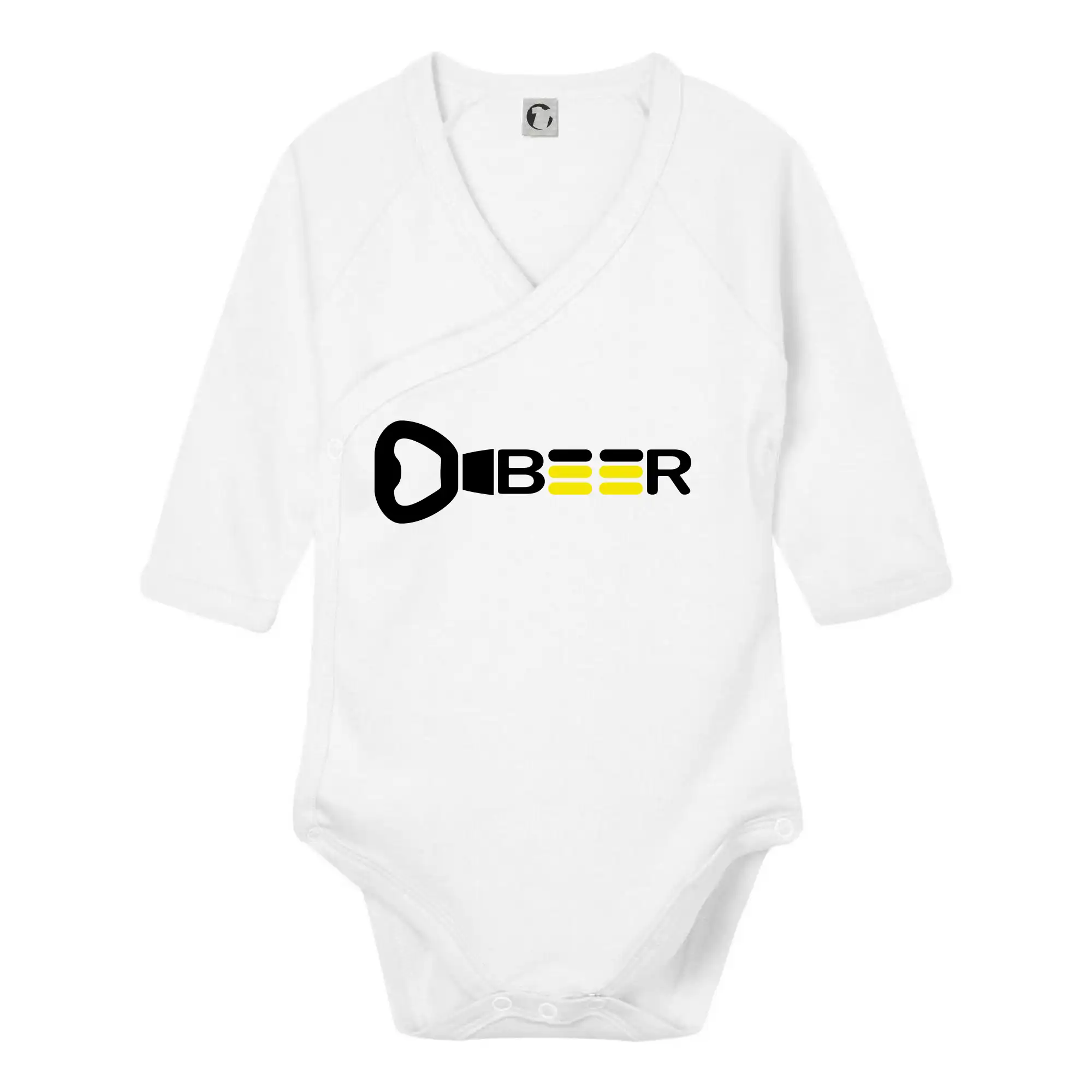 Vtipná tričká pre pivárov - Otvárač Beer - Body zavinovacie s dlhým rukávom