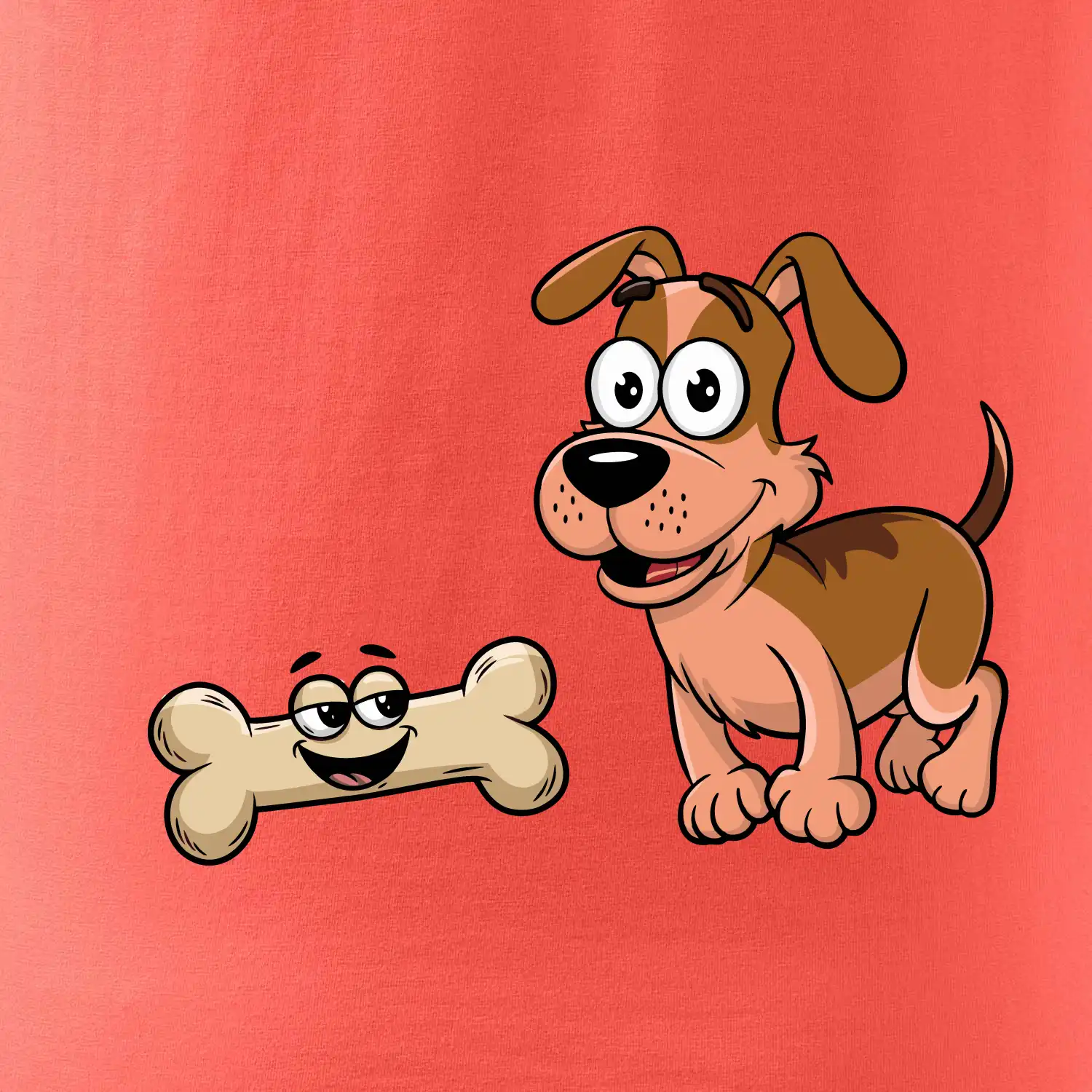 Parové triko - Pes a kost