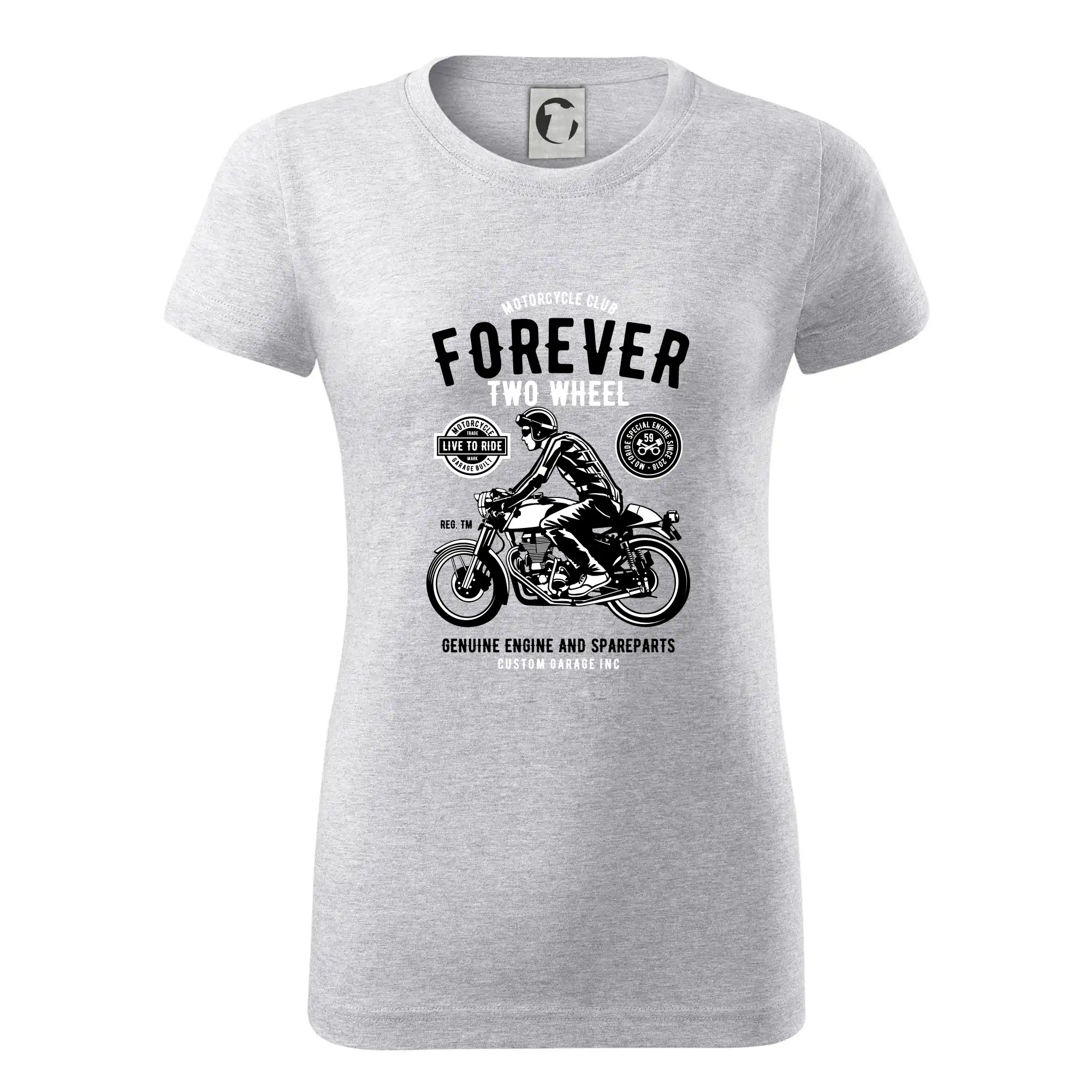 Forever Two Wheel - Dámske tričko basic - ľahko voľnejšie a dlhšie