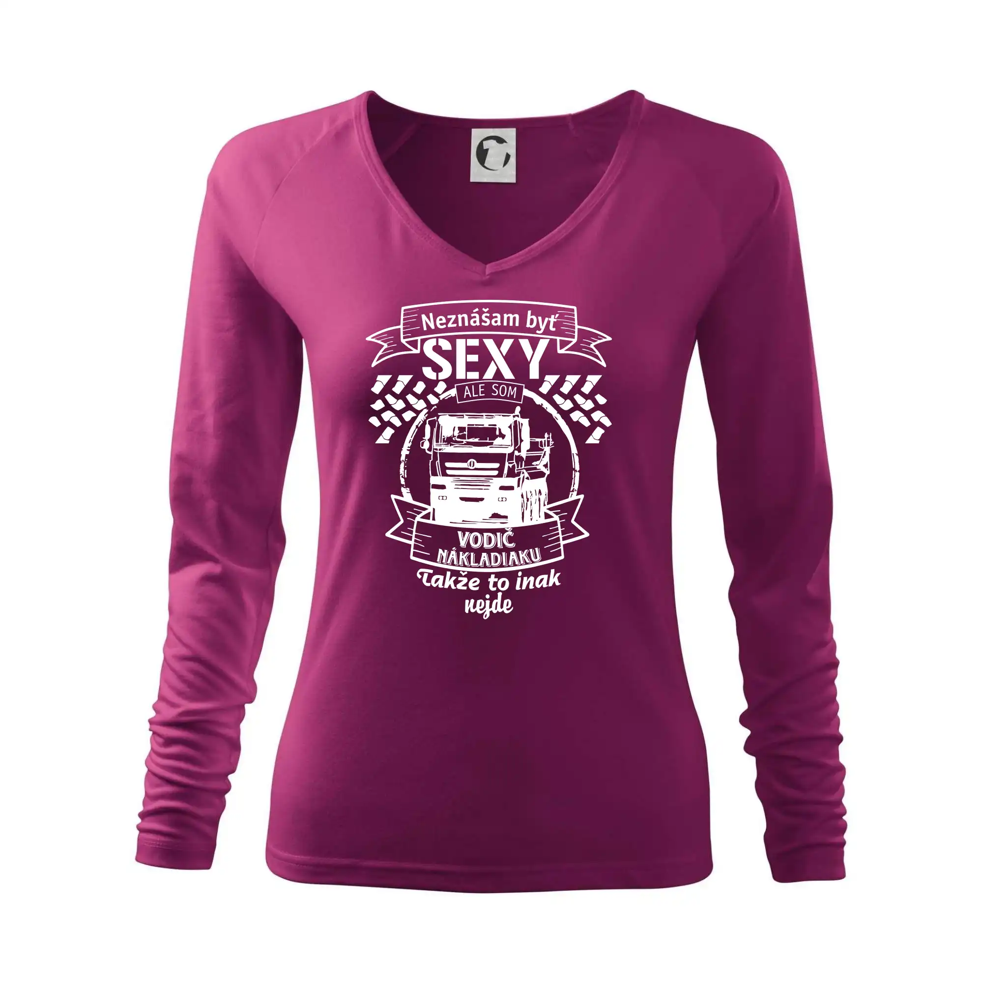 Tričká s kamionmi a nákladiakmi - Neznášam byť sexy - Vodič nákladiaku - Tričko dámske Elegance
