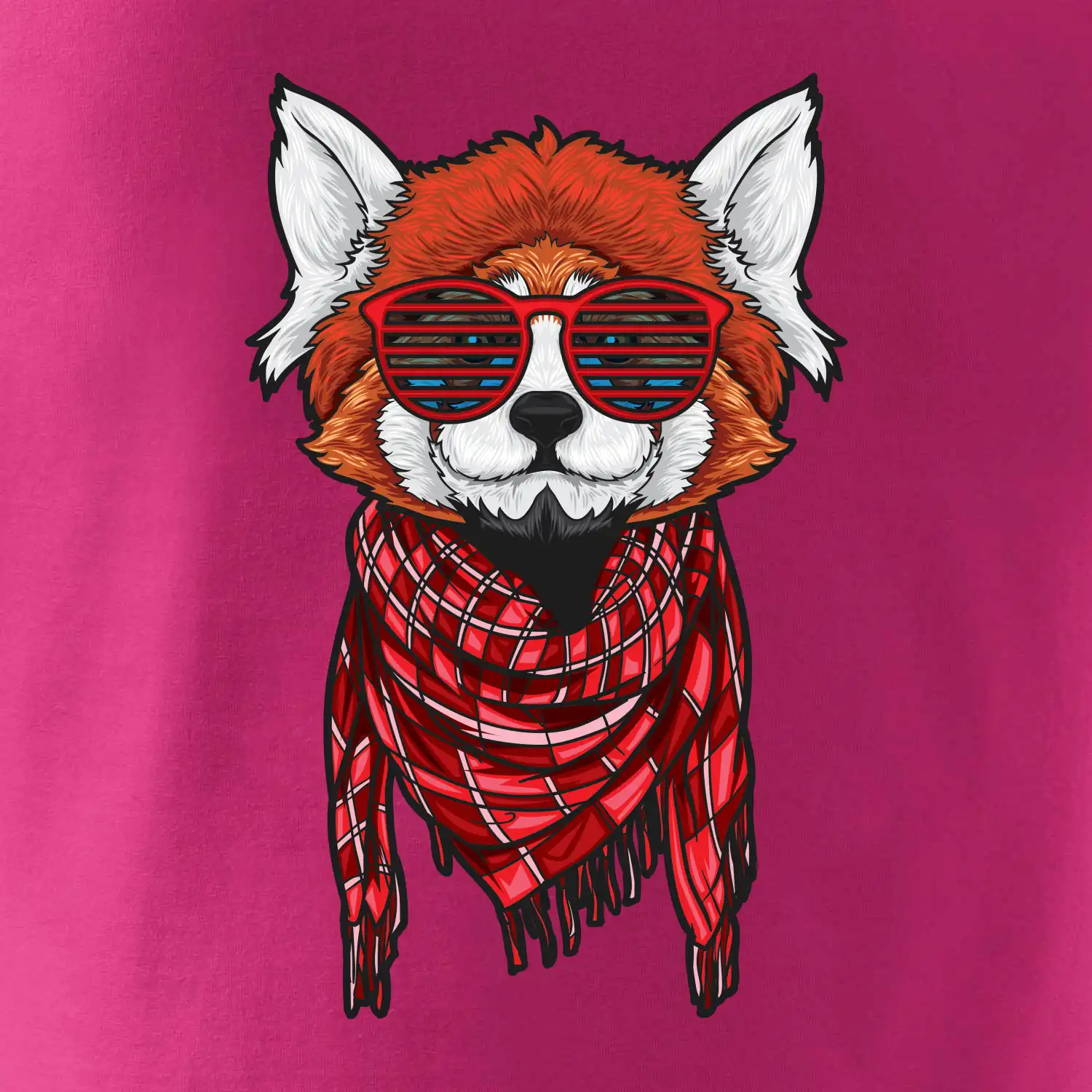 Červená panda hipster