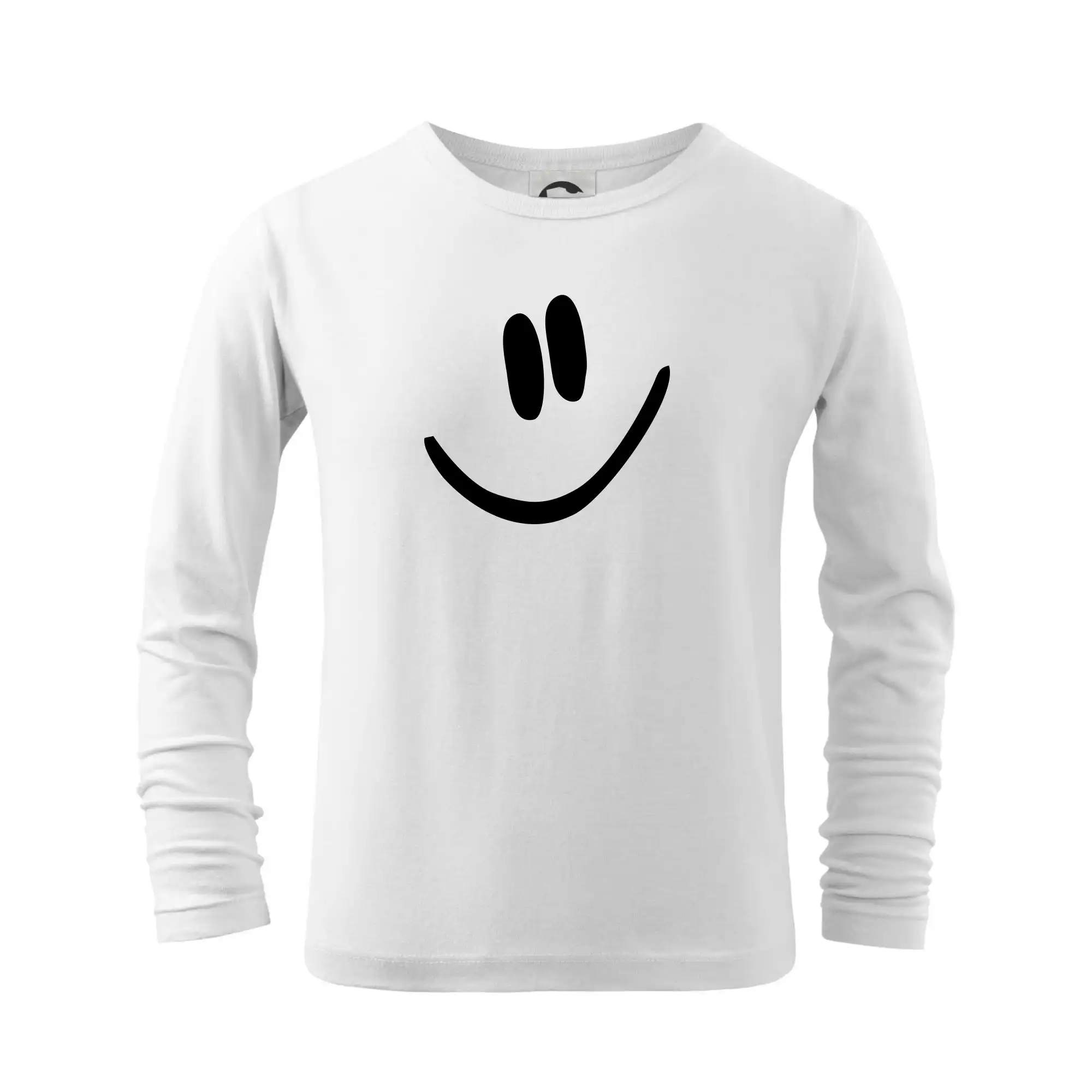 Tričká na párty - Emoji bez obrysu - usmev - Tričko detské Long Sleeve