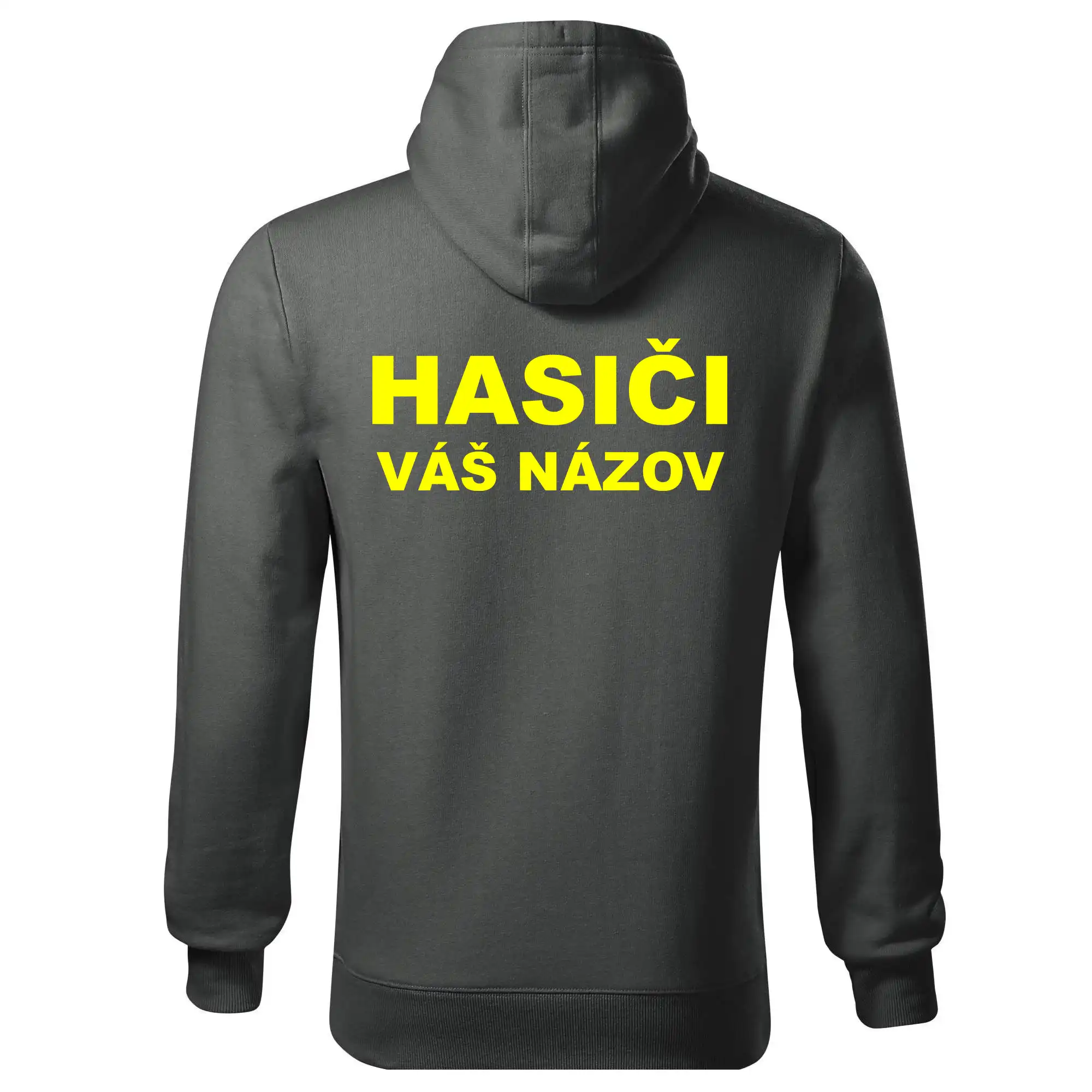 Hasiči - žltý nápis - váš názov zboru