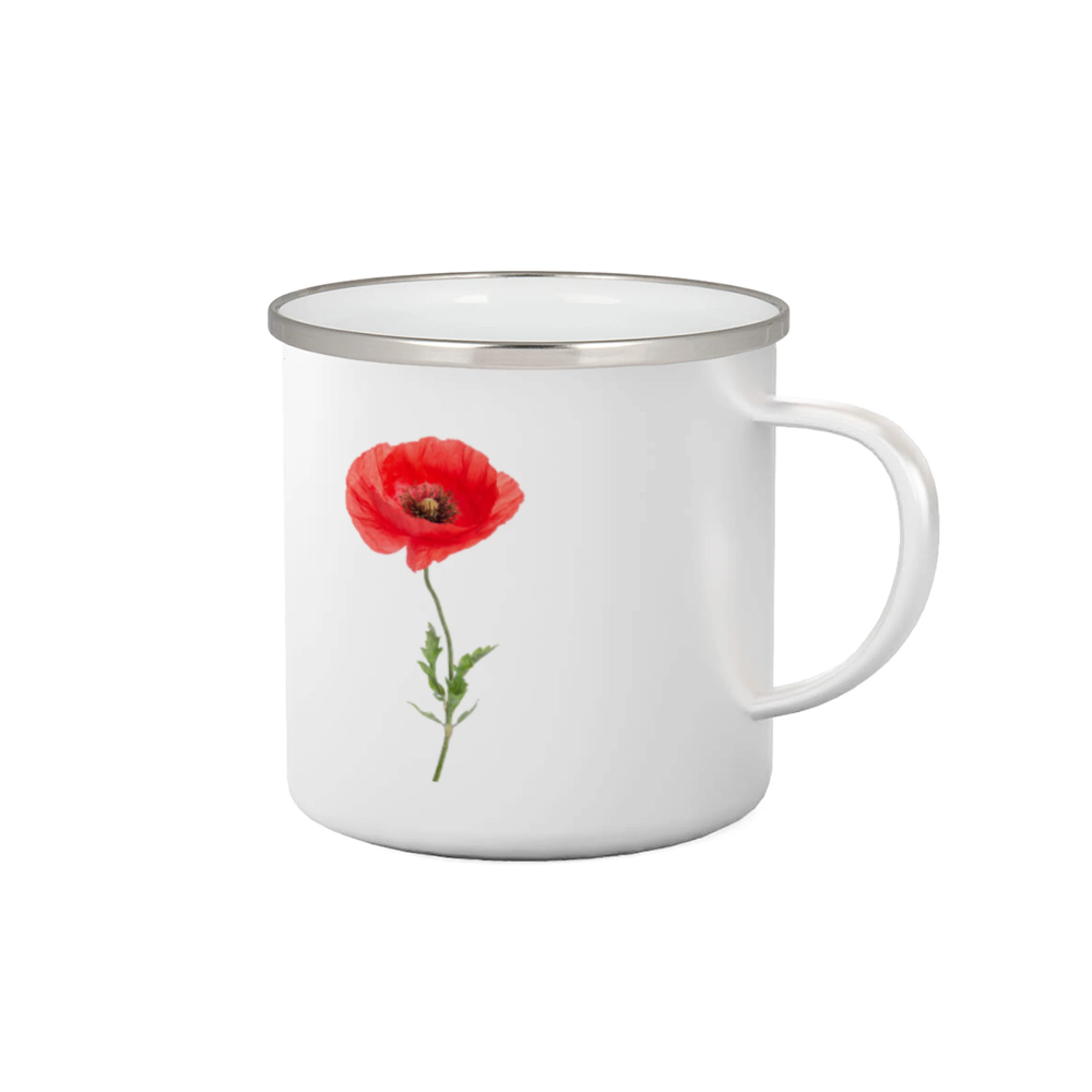 Tričká s kvetinami - Vlčí mak - kreslený - Plecháčik