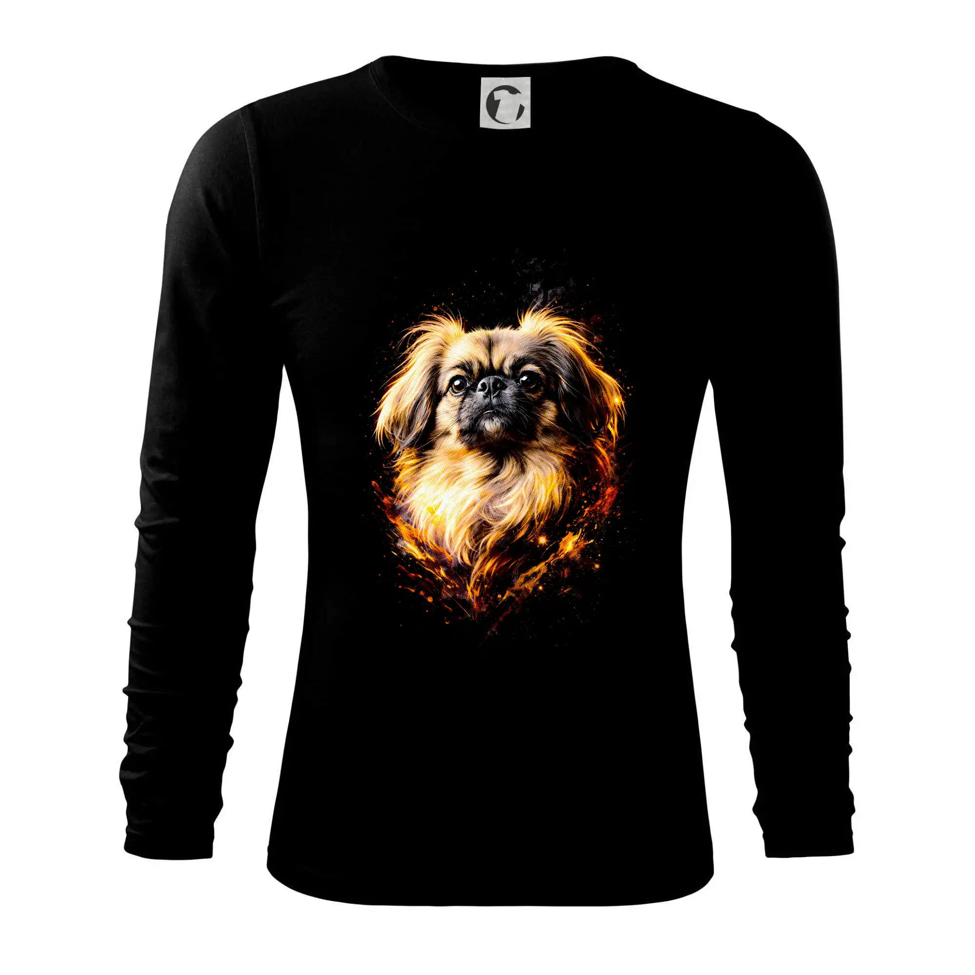 Ostatné psie plemená - Obrázok poltón pekinez - Tričko s dlhým rukávom FIT-T long sleeve
