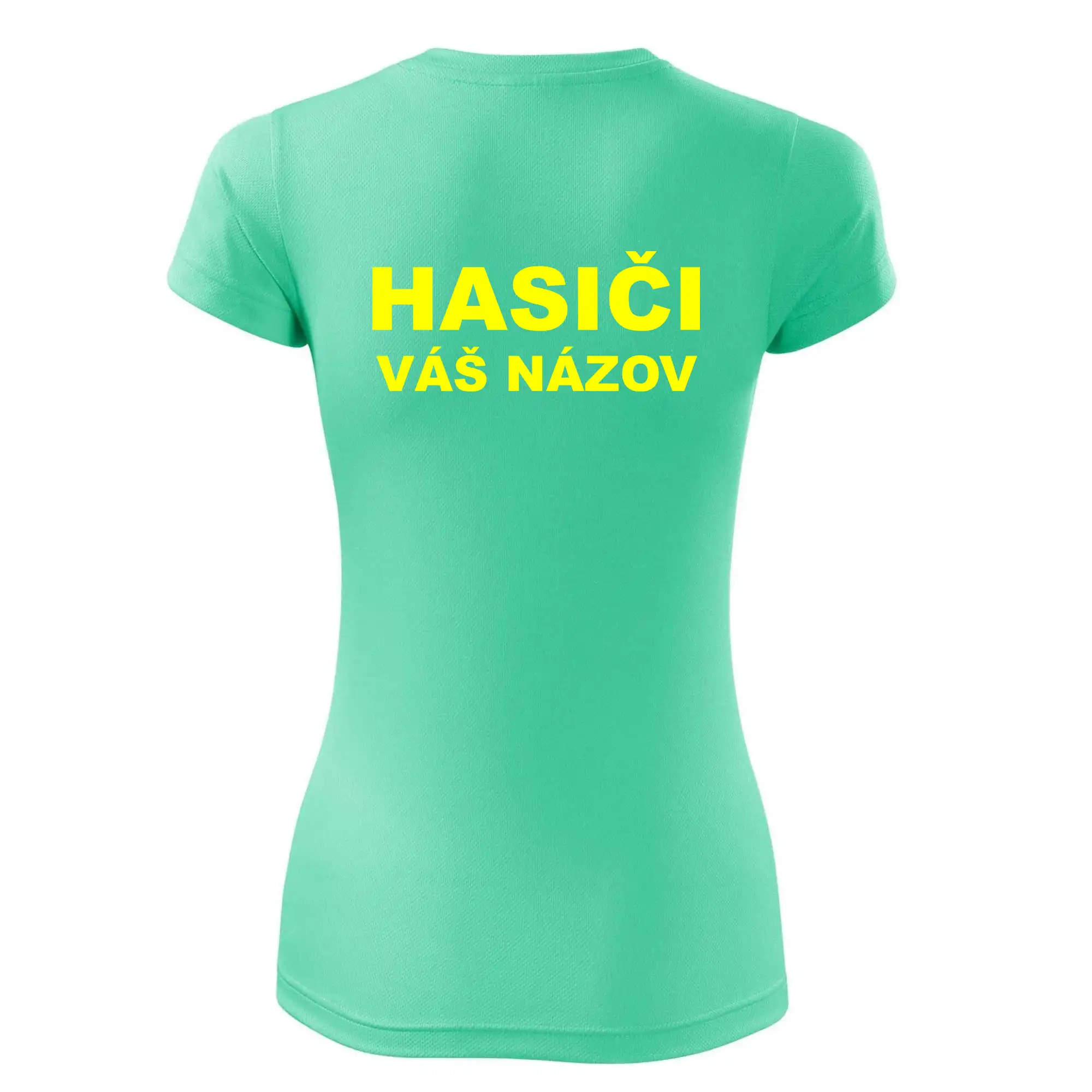 Hasiči - žltý nápis - váš názov zboru