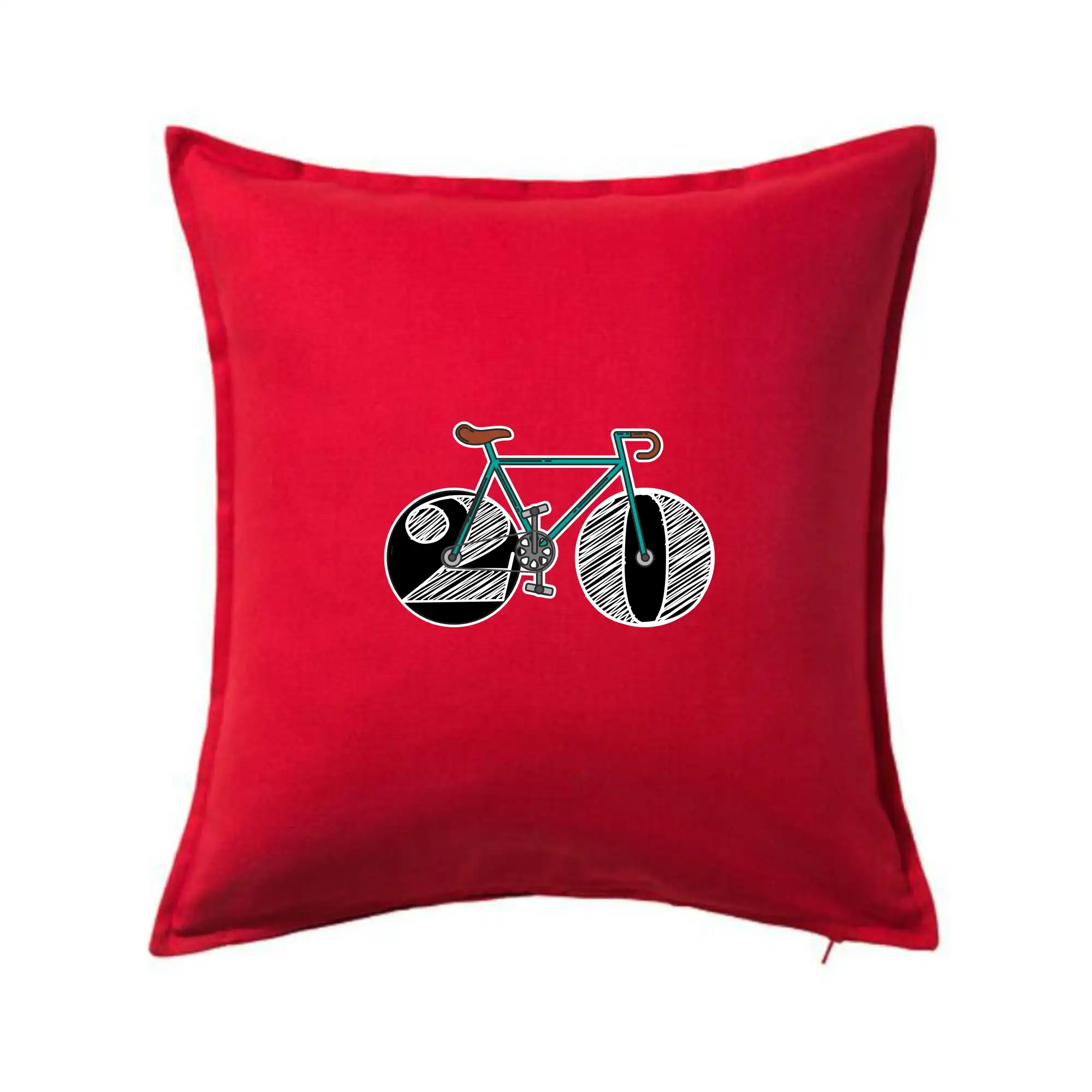 Tričko ako darček pre cyklistu - Narodeniny 20 rokov na bicykli - Vankúš 50x50