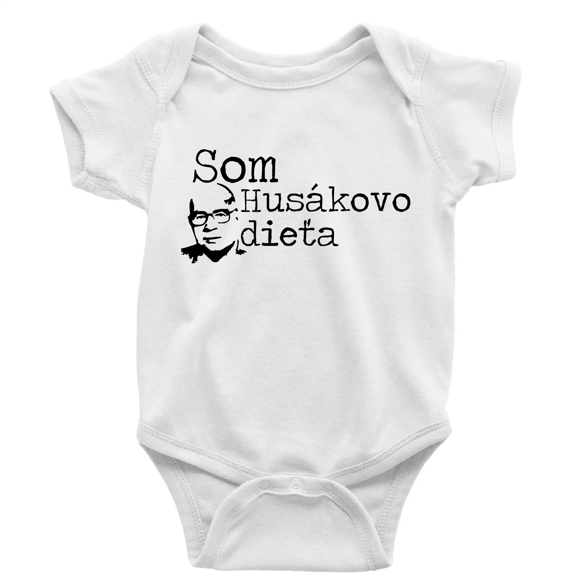 Tričká k narodeninám - Som Husákovo dieťa - Body dojčenské s krátkym rukávom