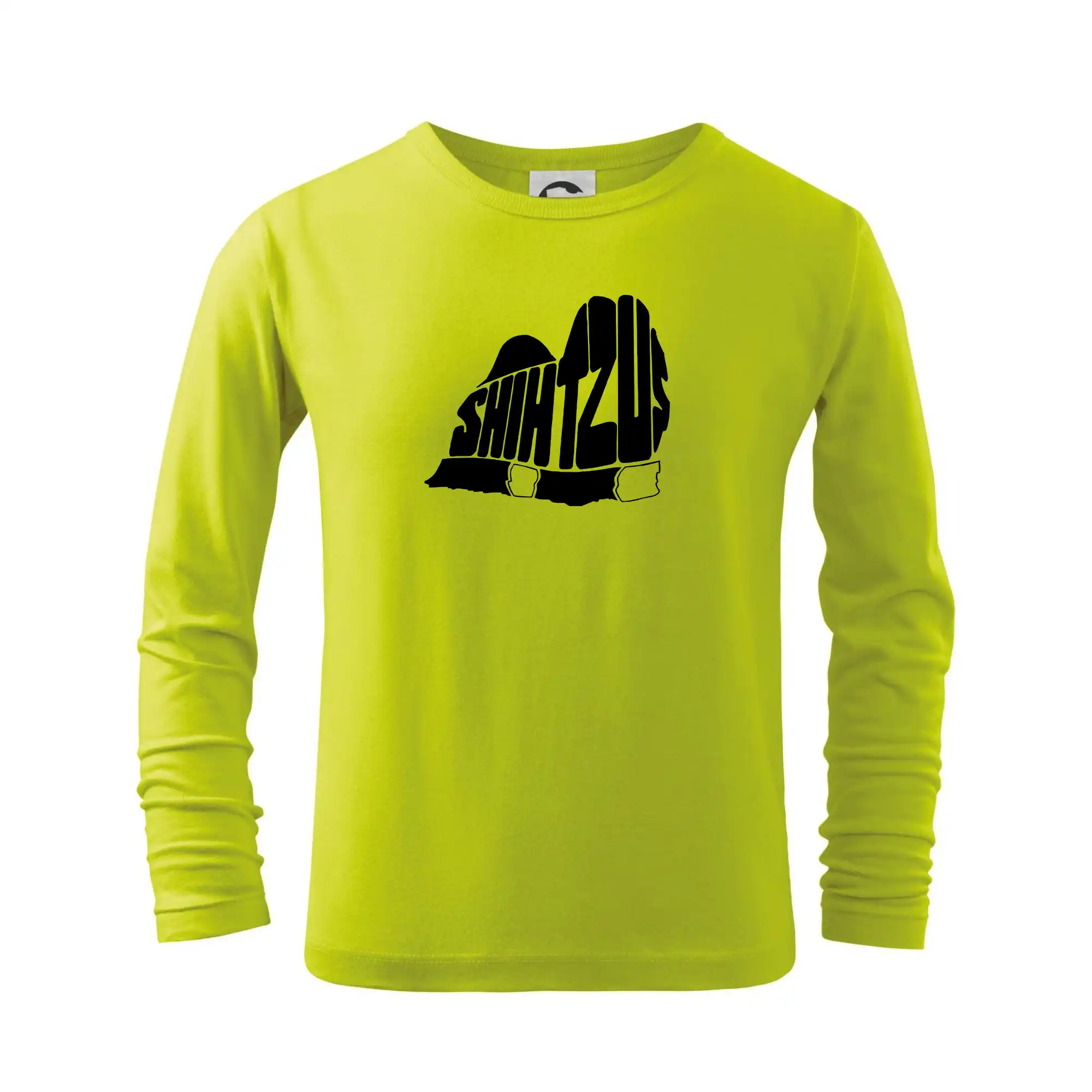 Ši-tzu - Shih-tzu - nápis v tele - Tričko detské Long Sleeve