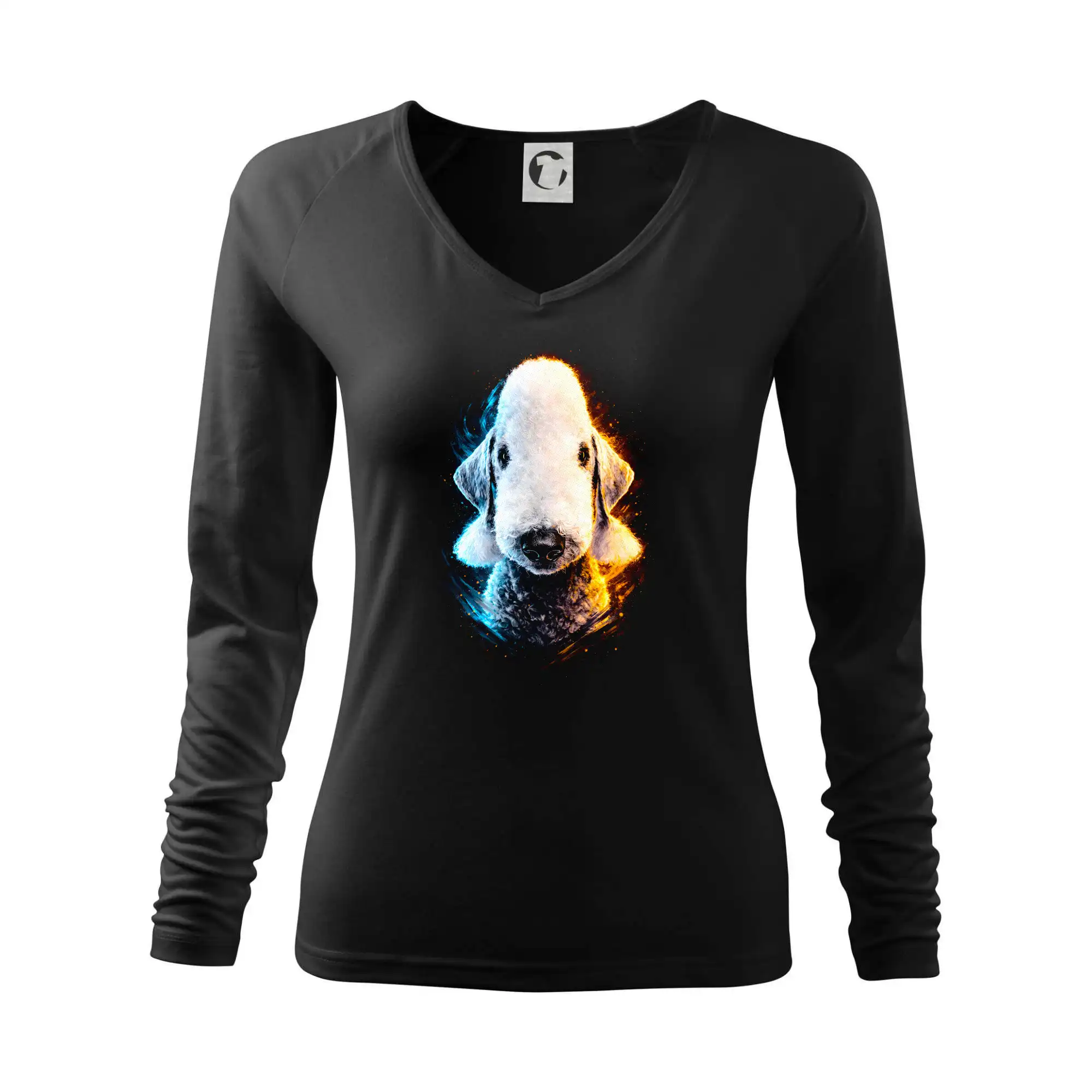 Ostatné psie plemená - Obrázok poltón bedlingtonský teriér - Tričko dámske Elegance