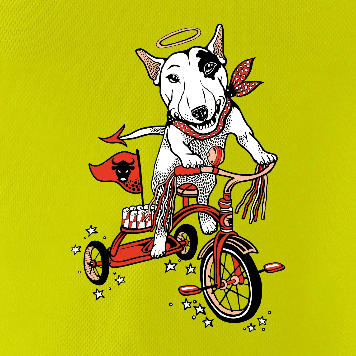 Bull terier anděl (Pecka design)