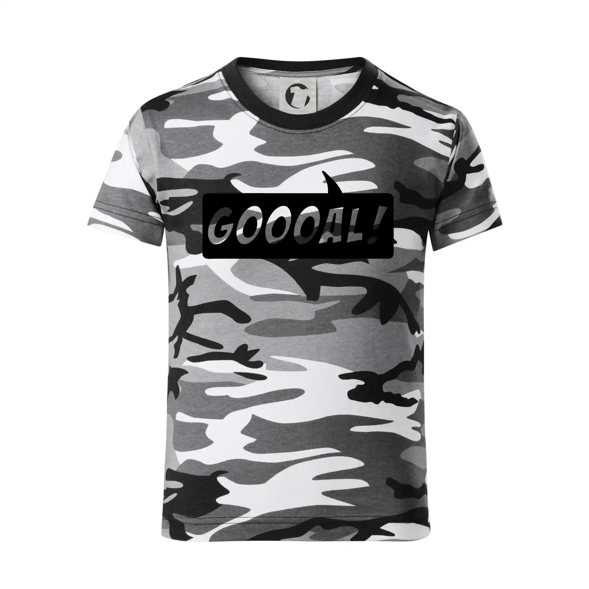 Tričká pre futbalistov - Goooal - Detské maskáčové tričko