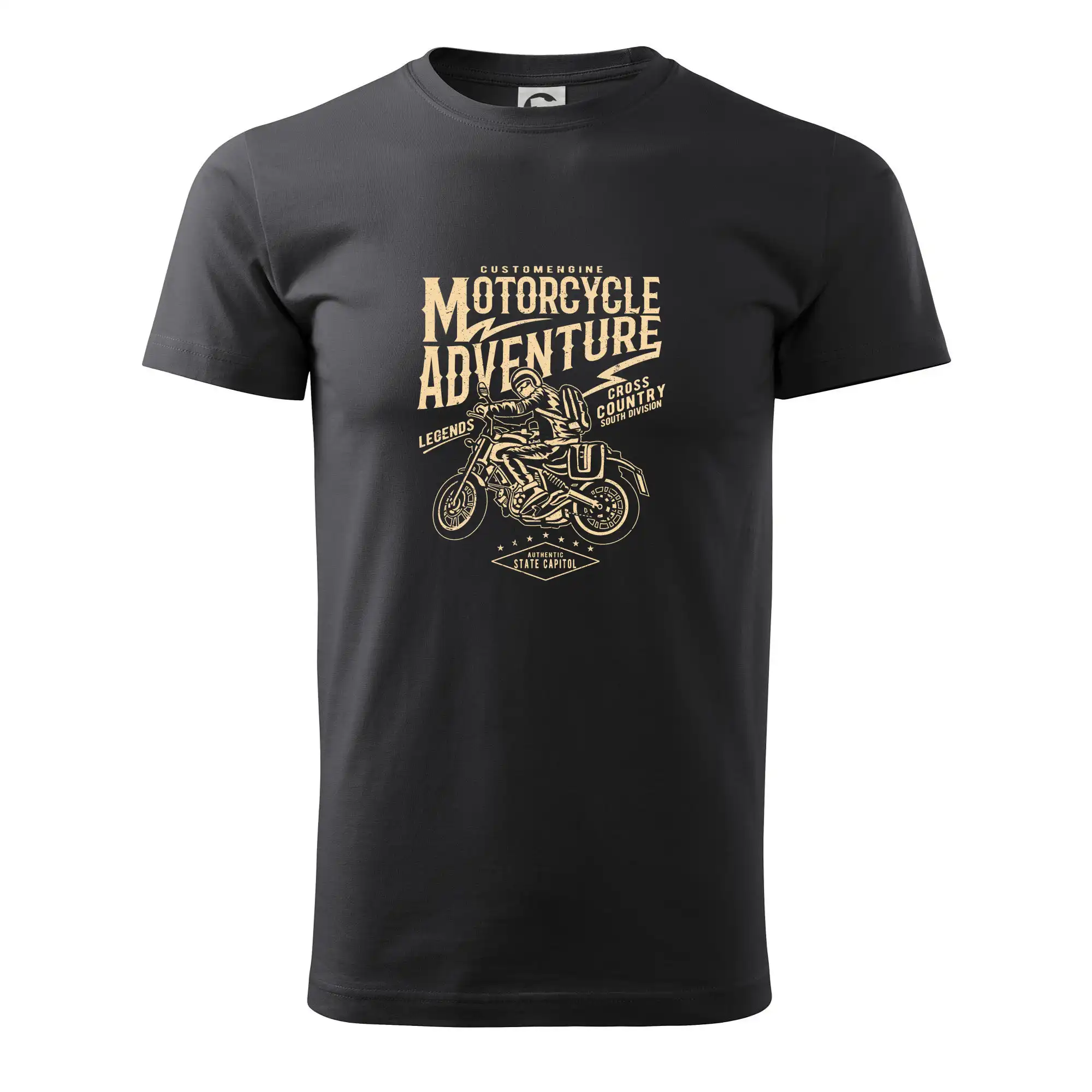 Tričká a mikiny s potlačou motoriek – pre pravých motorkárov - Motorcycle Adventure - Pánske tričko nižšej gramáže