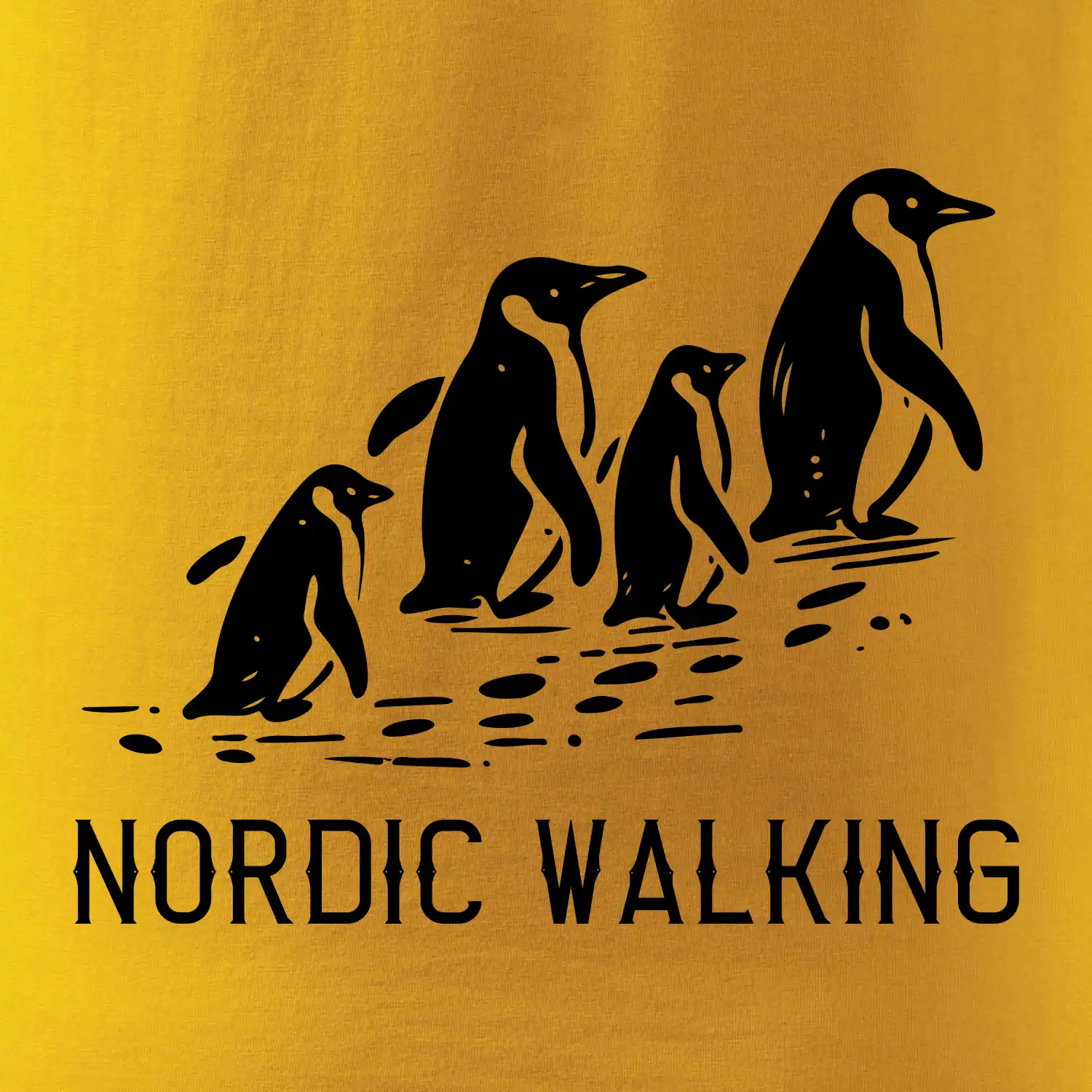 Nordic walking tučňáci - vintage