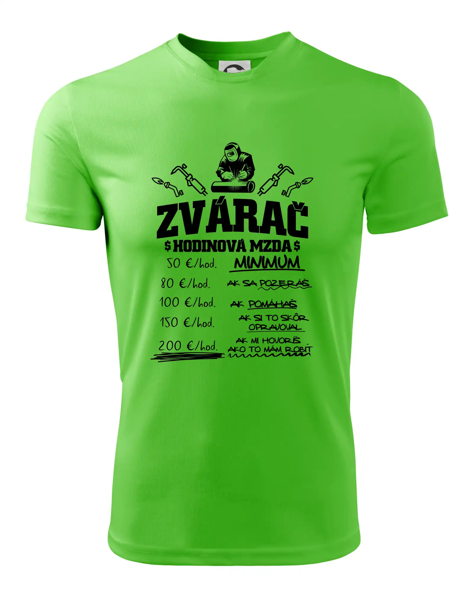 Hodinová mzda zvárač