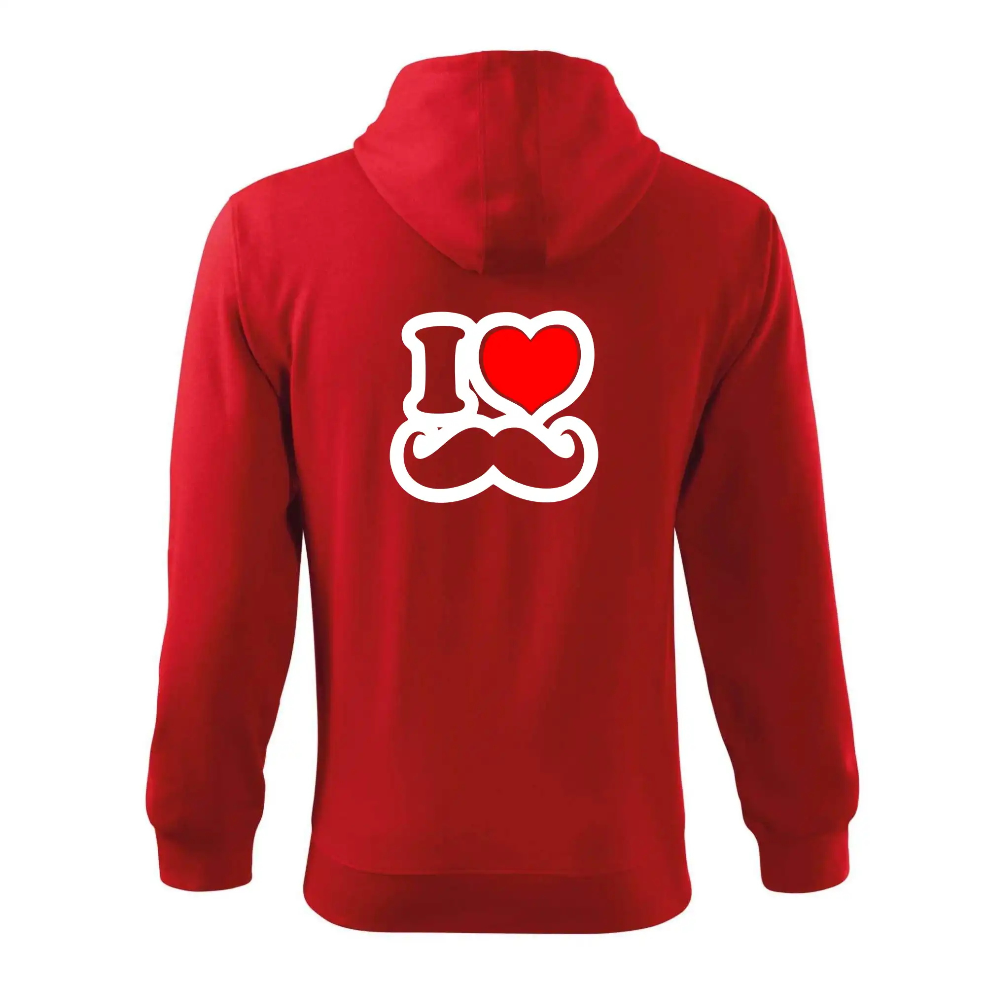 i love mustache - obrys