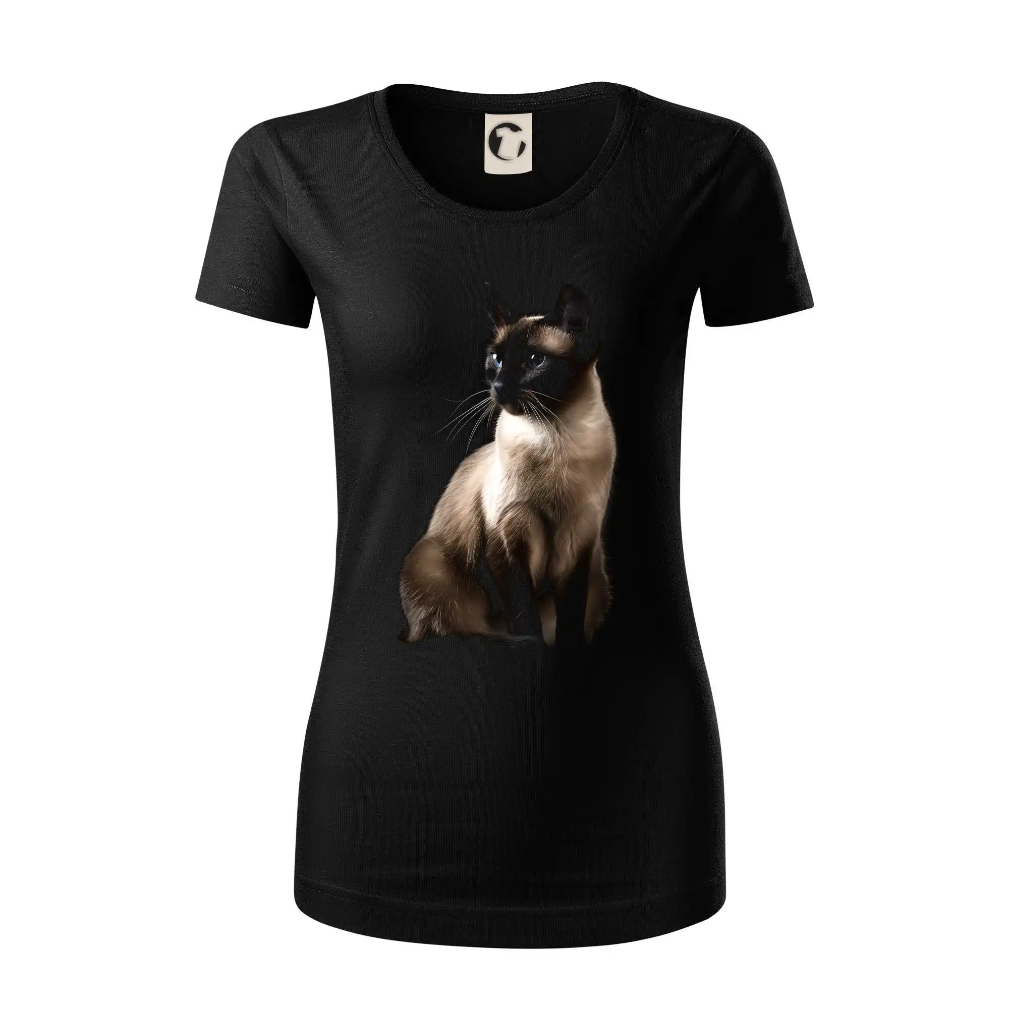 Siamská kočka černá fotka