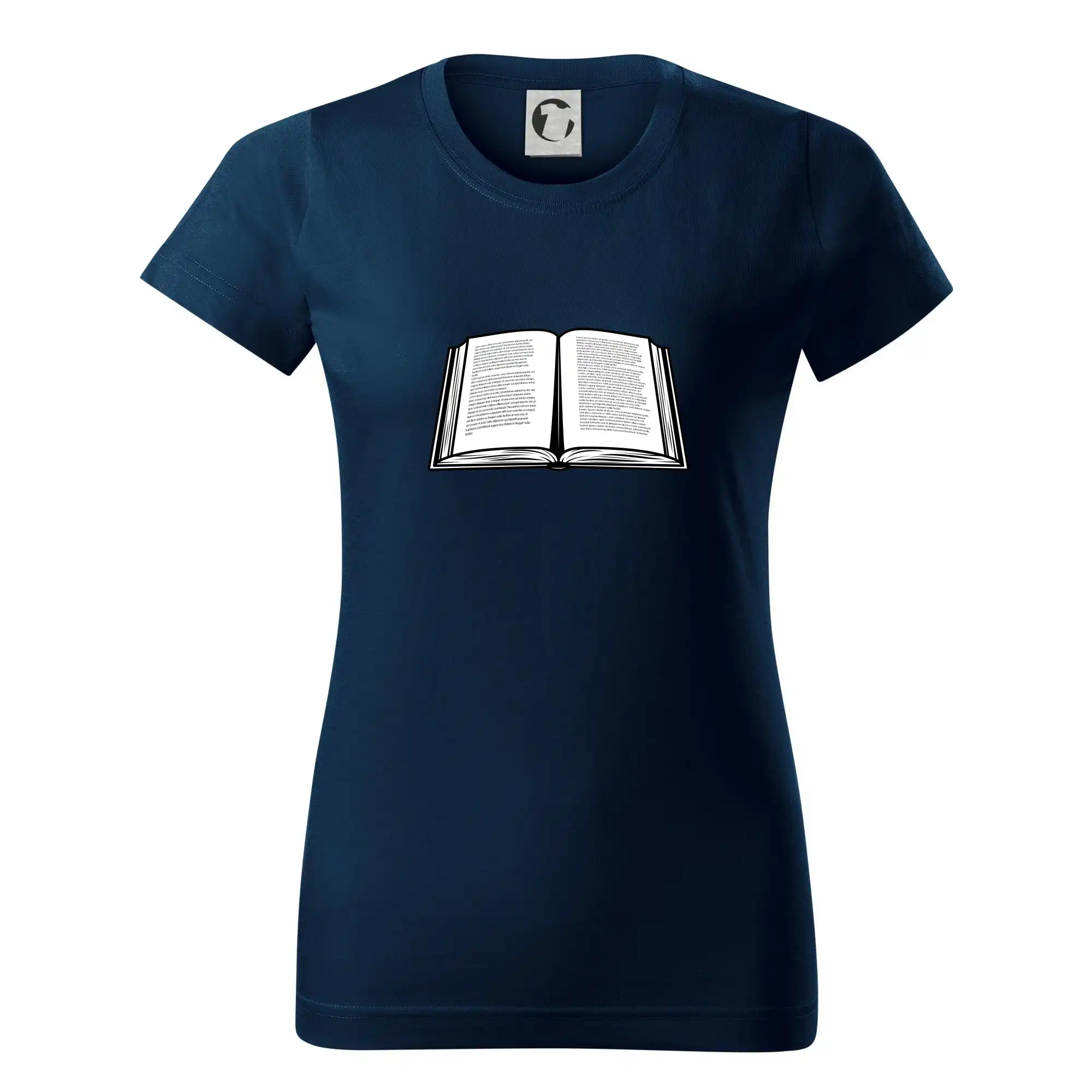 Kniha černobílá otevřená s textem