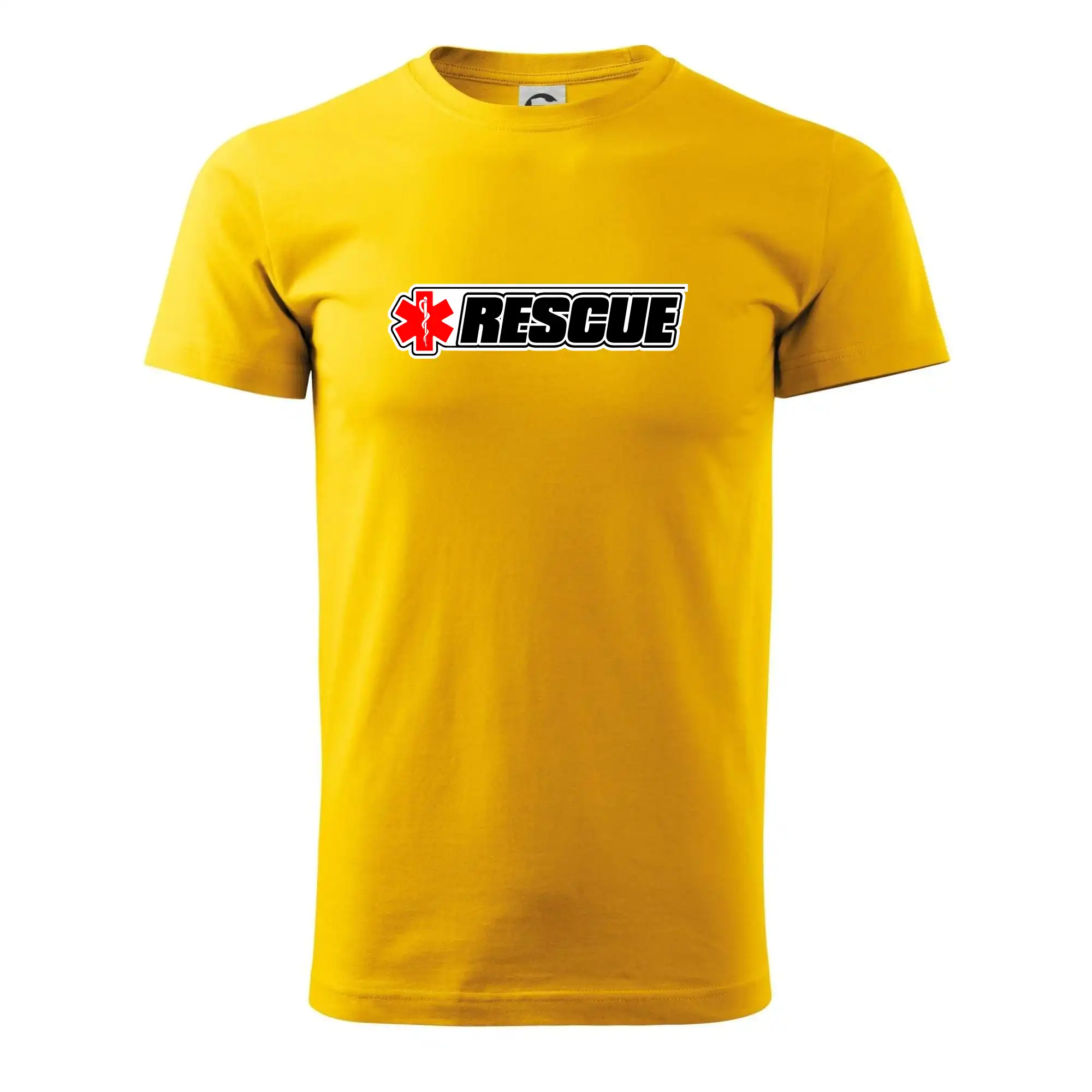 Tričká a mikiny pre záchranárov a lekárov - Kvalitné oblečenie pre zdravotníkov - Záchranár rescue kríž červený - Tričko extra veľké  (5-8XL)