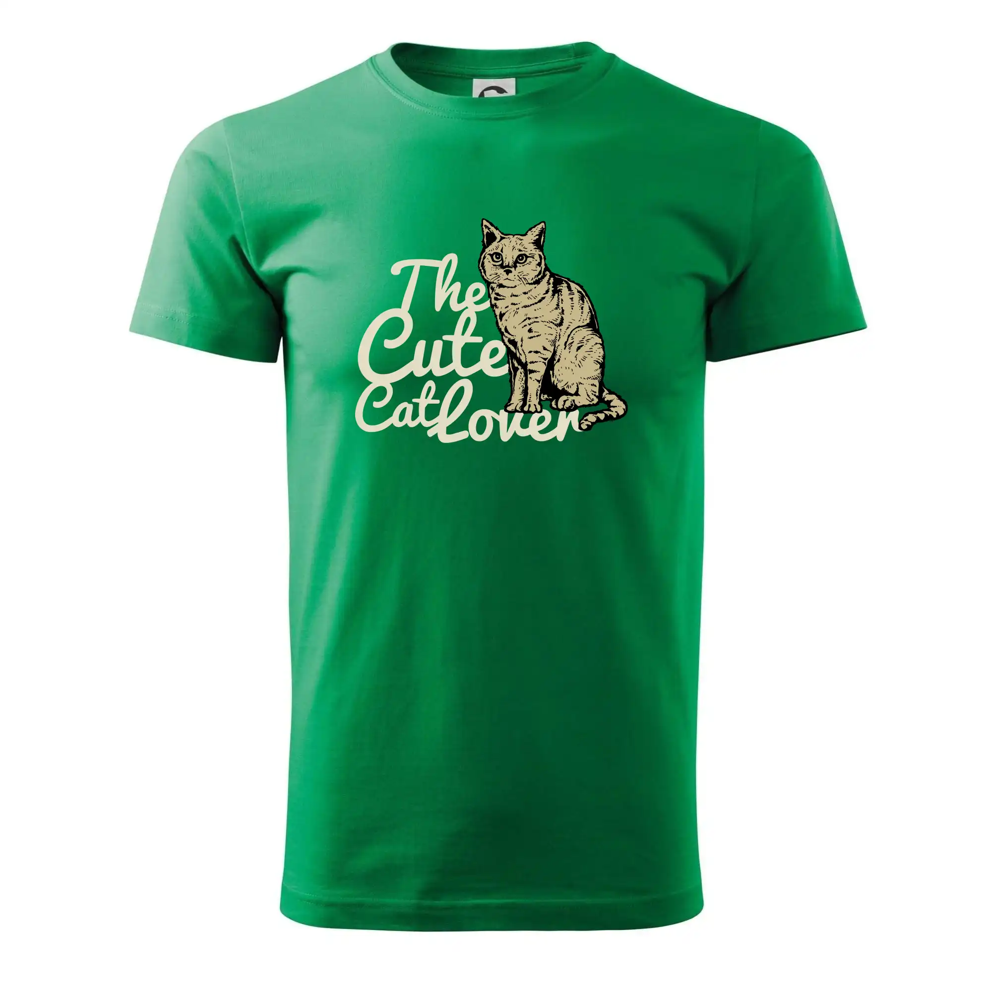 Vtipná tričká s mačkou - The cute cat lover - Pánske tričko nižšej gramáže