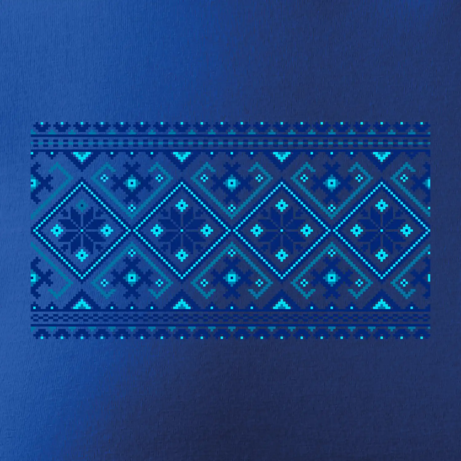 Ukrajinský vzor - modrý