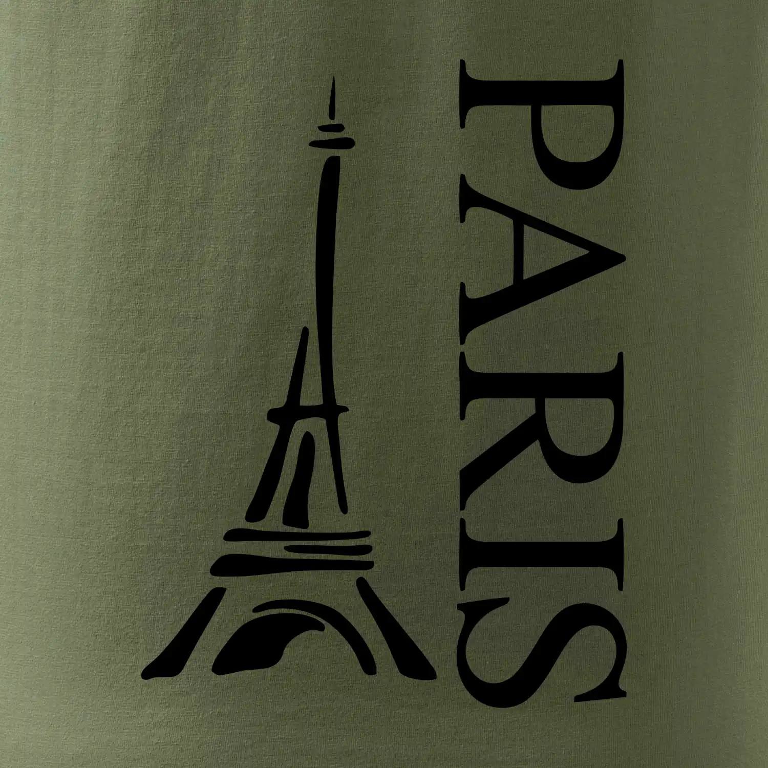 Paris nápis Eiffelovka na výšku