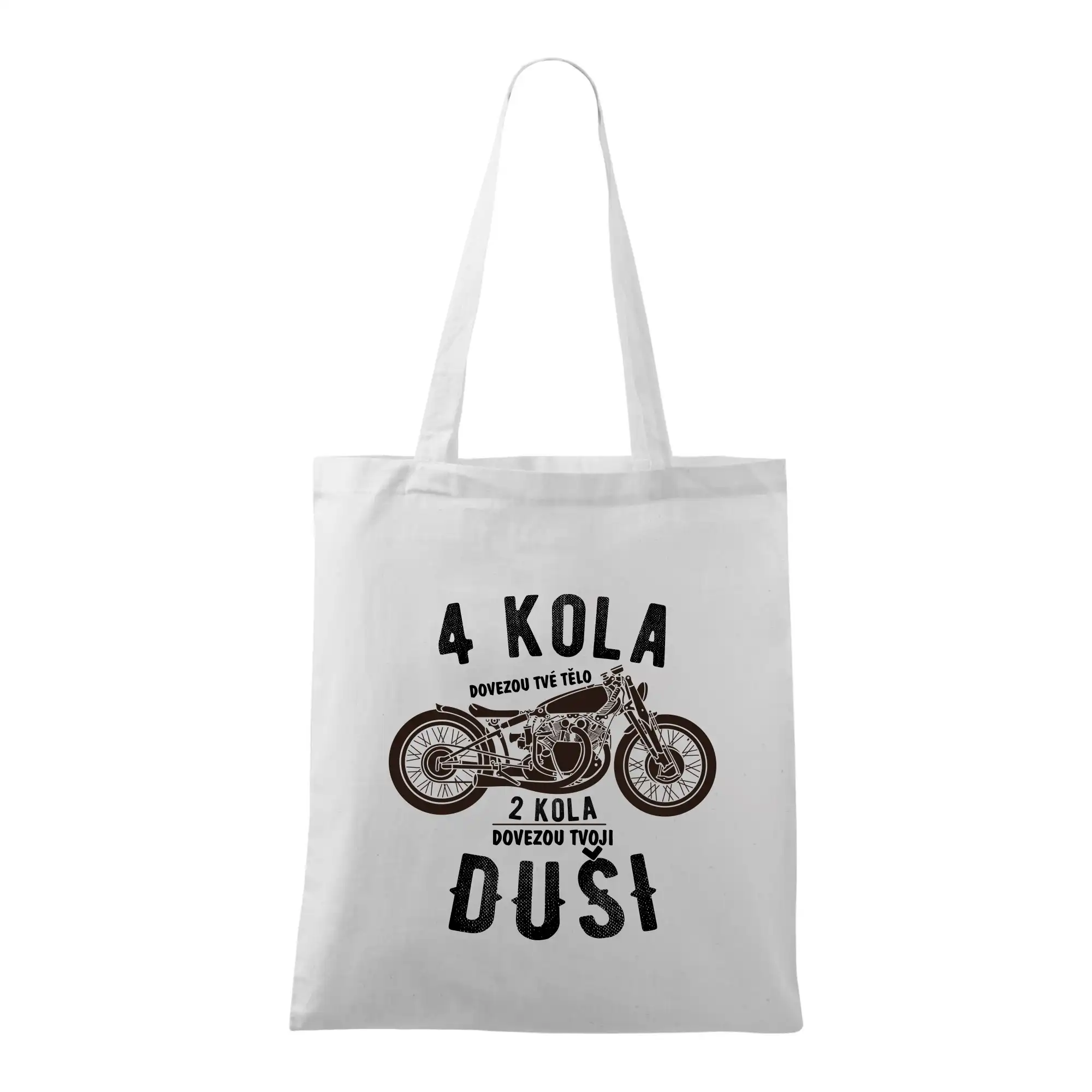 Tričká pre motorkárov¨ - 4 kolesá vs 2 kolesá - Taška bavlnená