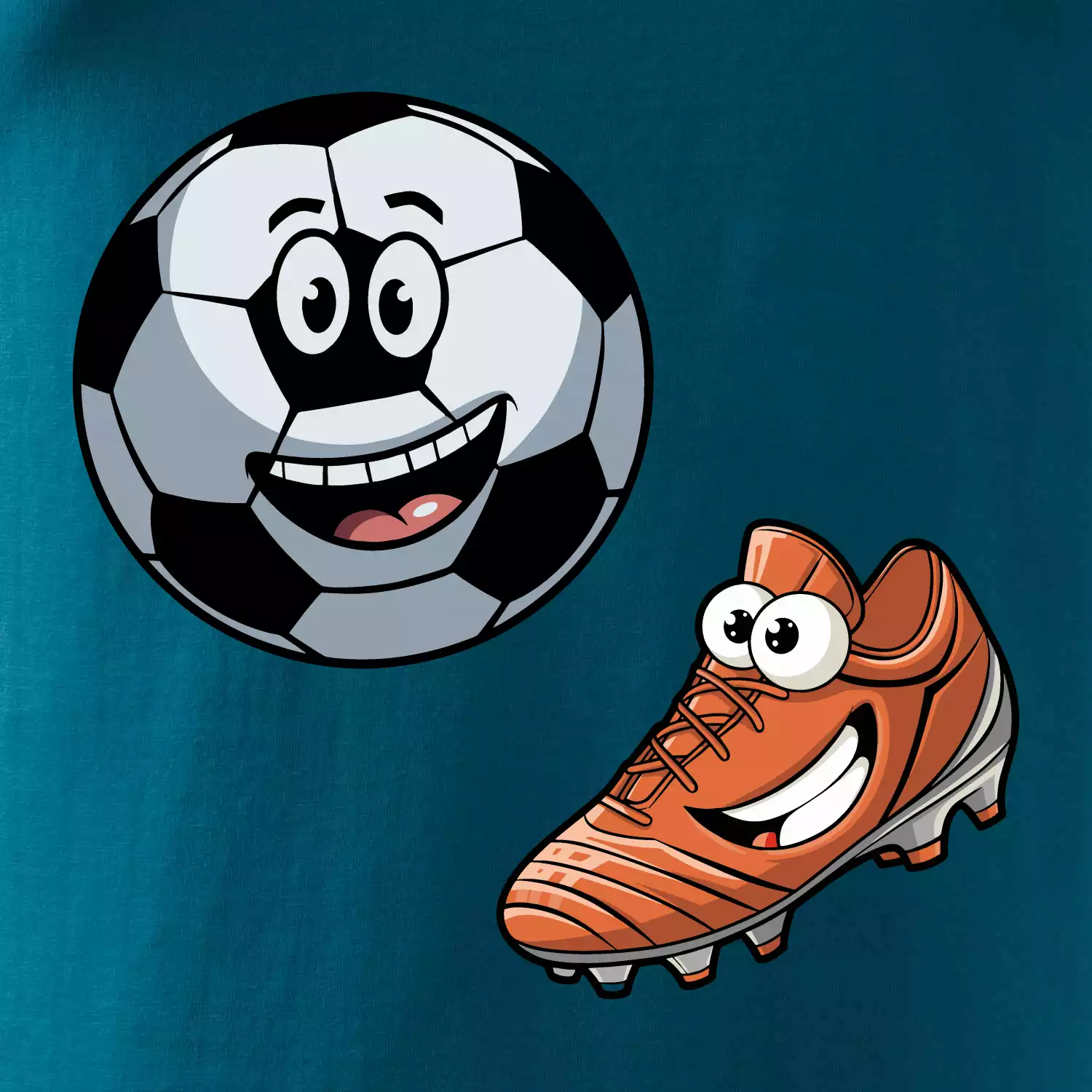 Parové triko - Kopačka a míč