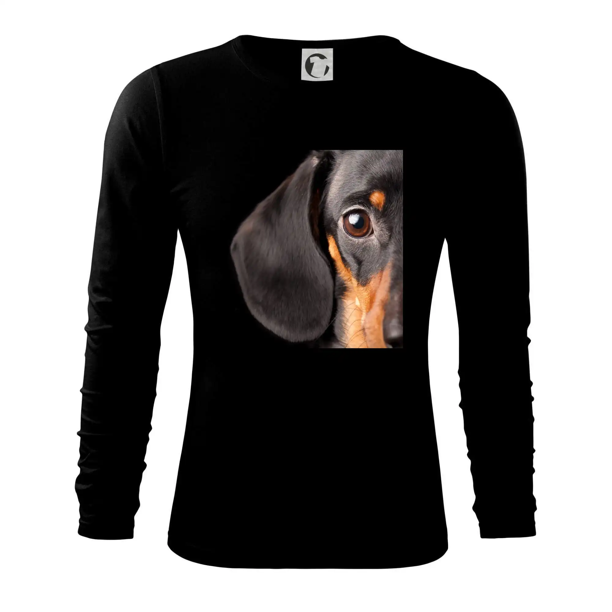 Tričká s motívom jazvečíka - Jazvečíkovo oko - Tričko s dlhým rukávom FIT-T long sleeve