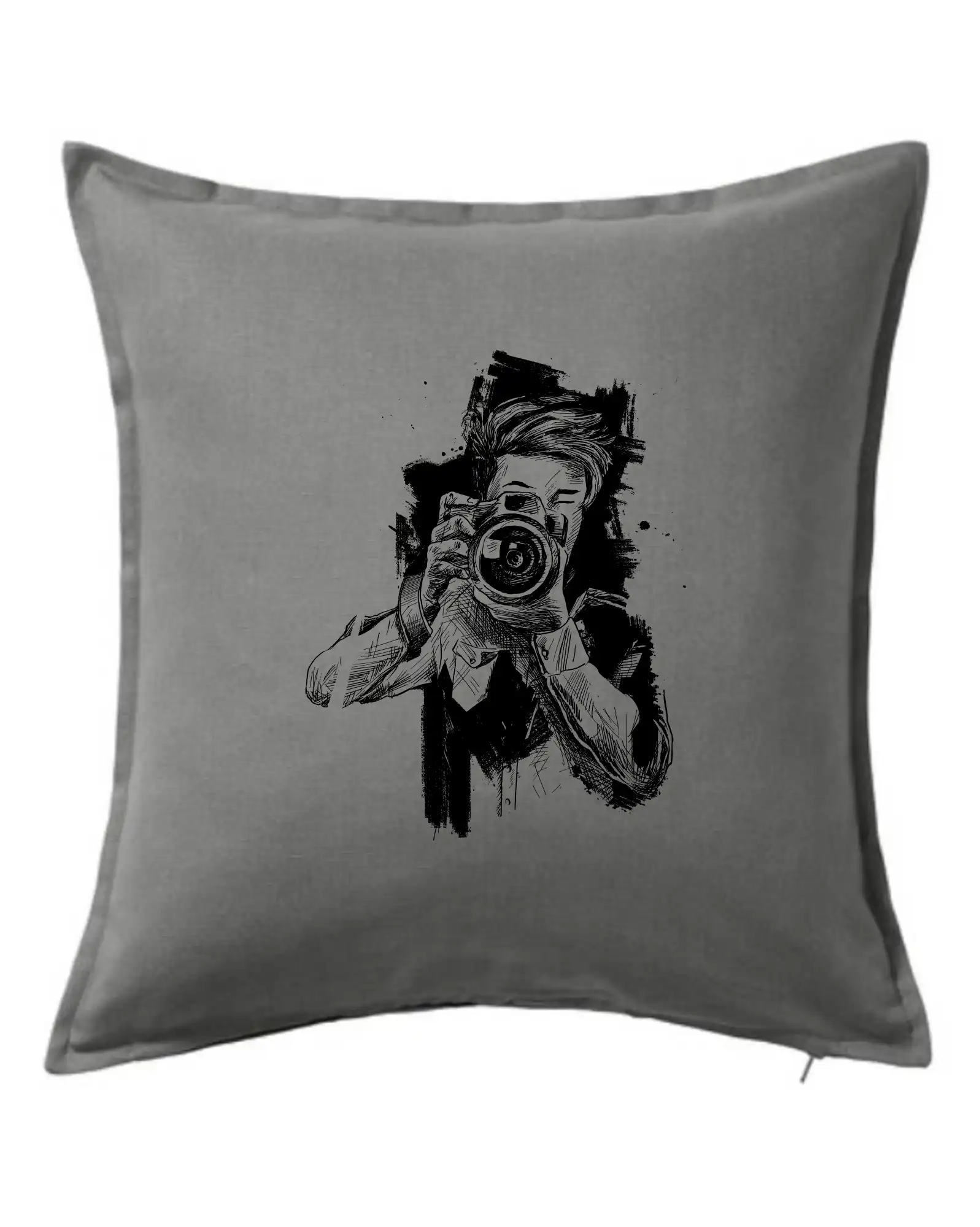 Fotograf kreslený tužkou