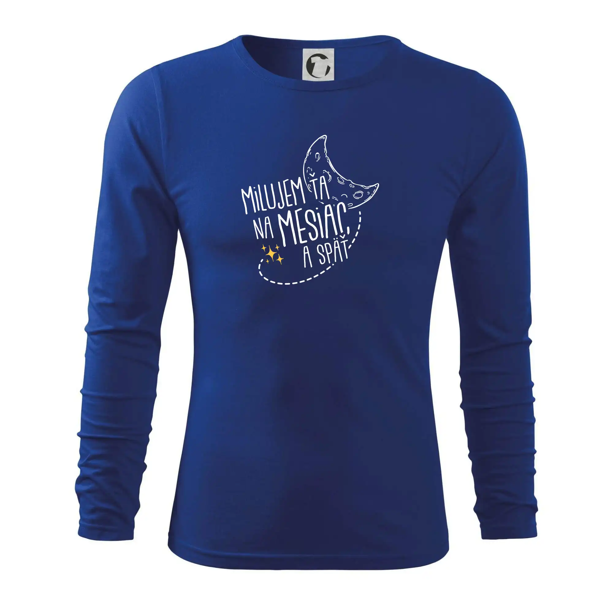Milujem ťa na mesiac a späť - Tričko s dlhým rukávom FIT-T long sleeve