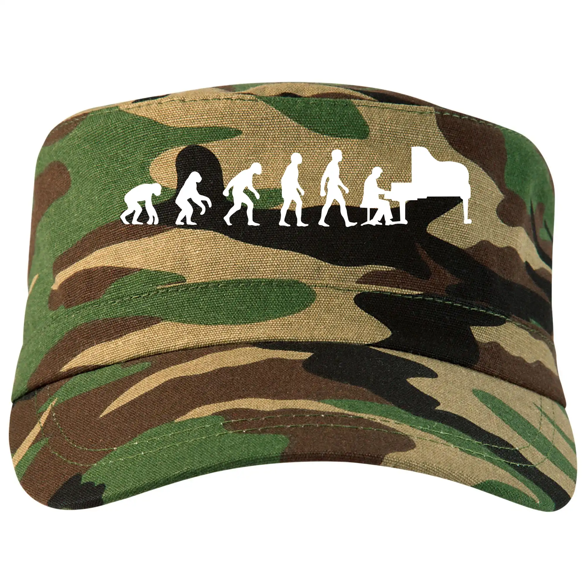 Evoluce piano - Šiltovka CAMO