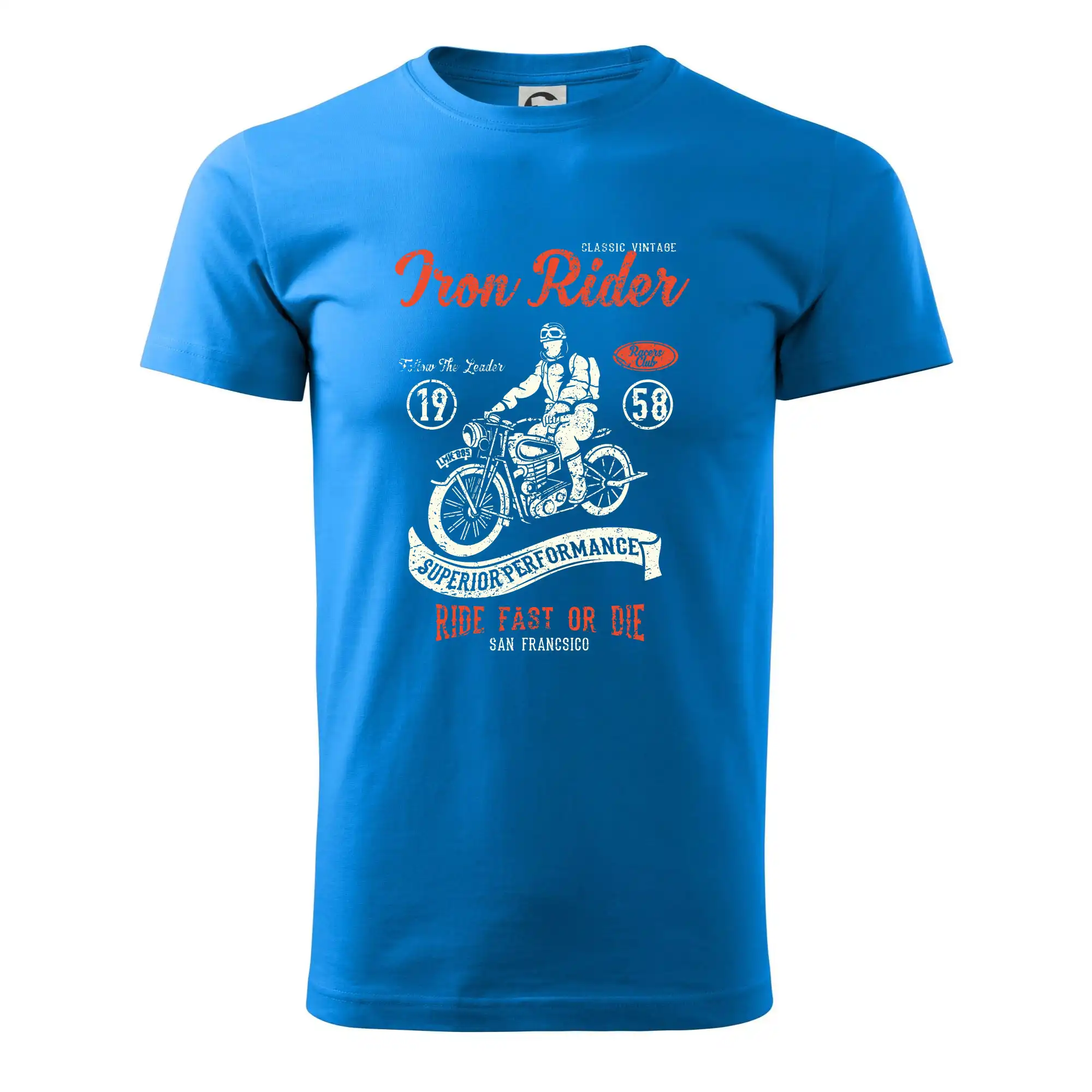 Tričká a mikiny s potlačou motoriek – pre pravých motorkárov - Iron Rider - Klasické pánske tričko vyššej gramáže