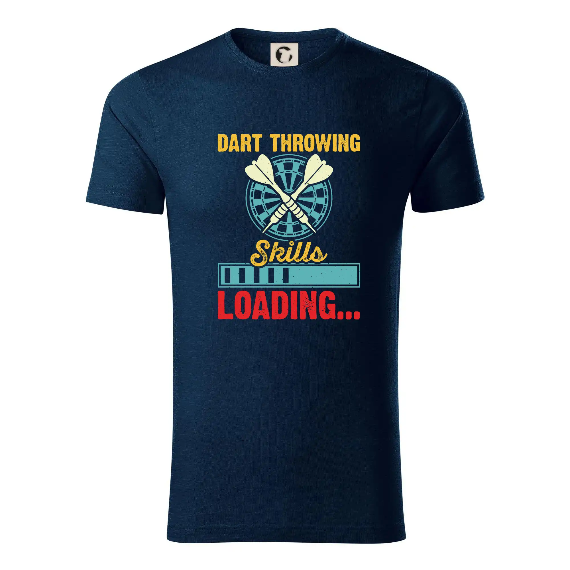 Tričko na šípky - Dart throwing skills loading - Tričko z organickej bavlny