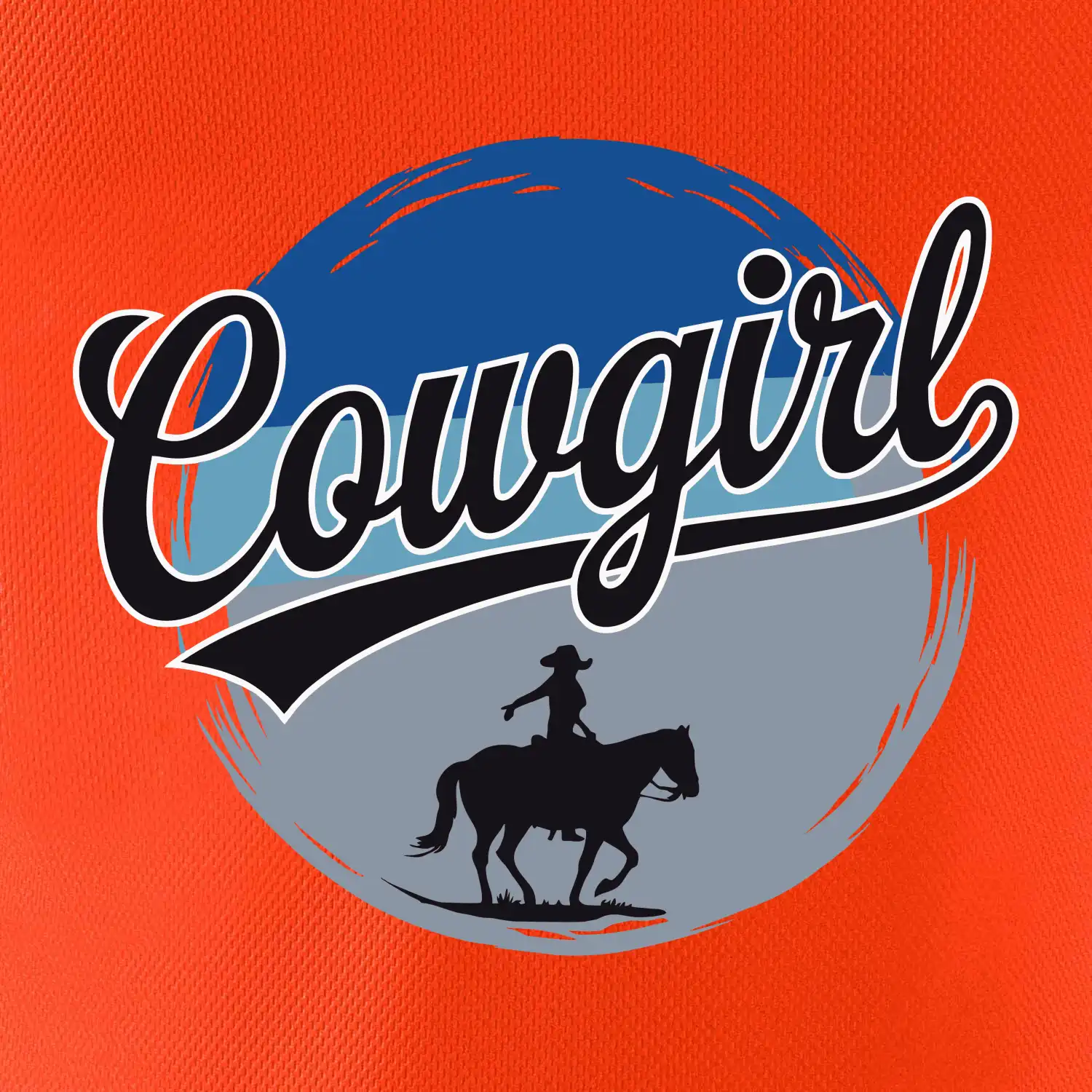 Cowgirl modrý pruh