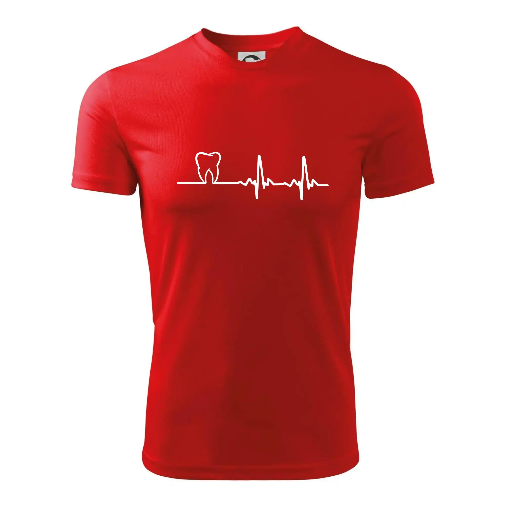 Tričká a mikiny pre zubárov - EKG zuby - Detské tričko športové