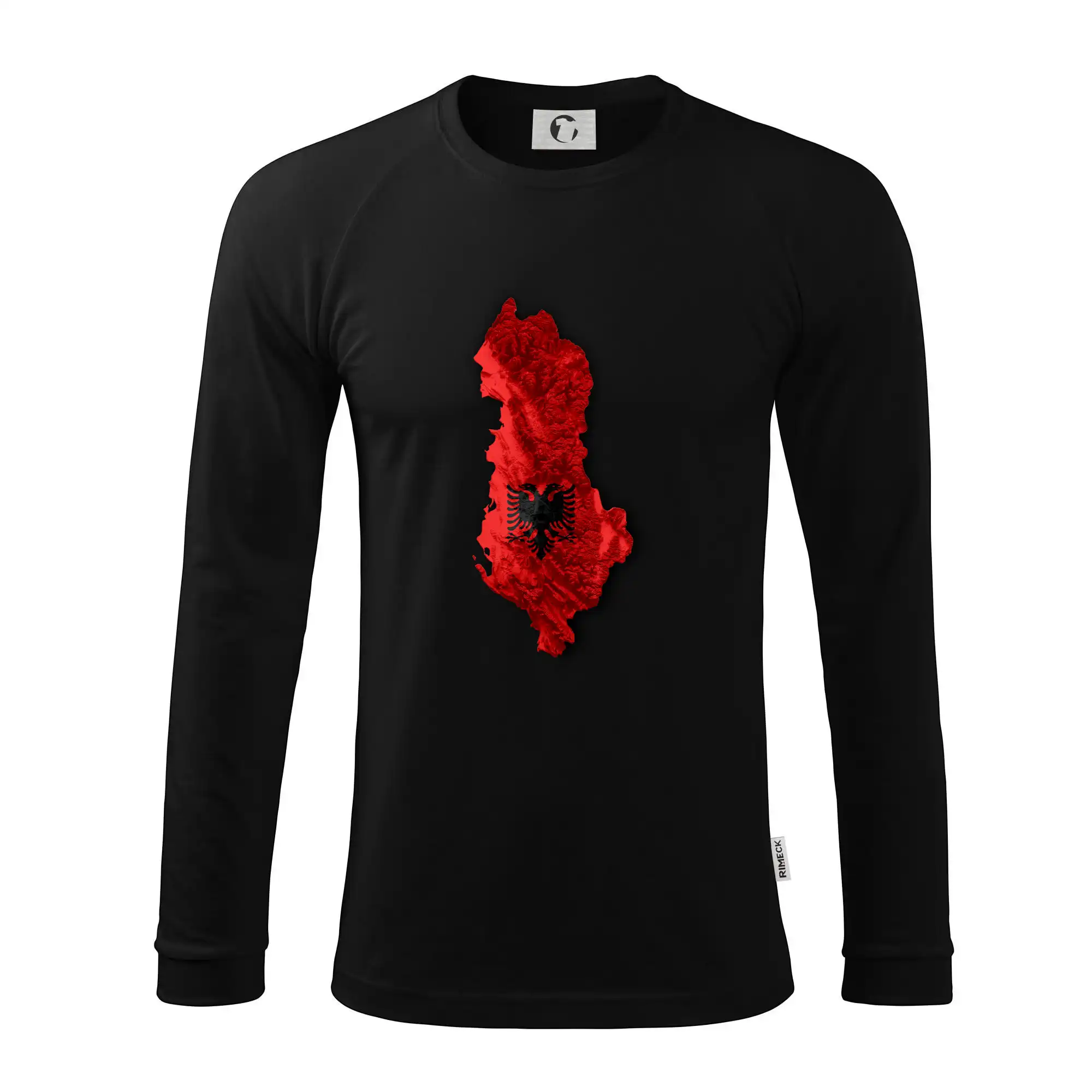 Mapa Albánie reliéf hor