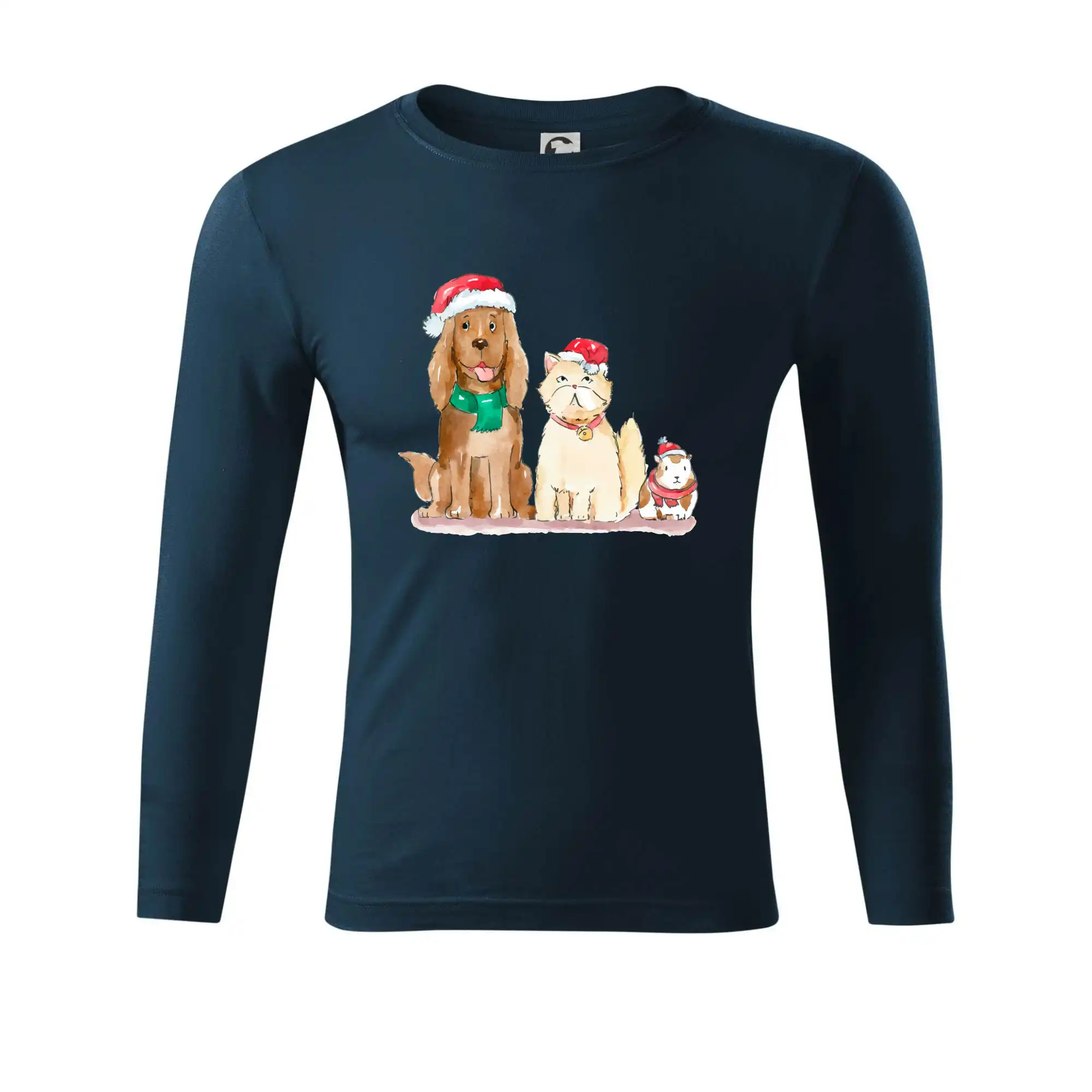 Veselé vánoce - pes, křeček a kočka