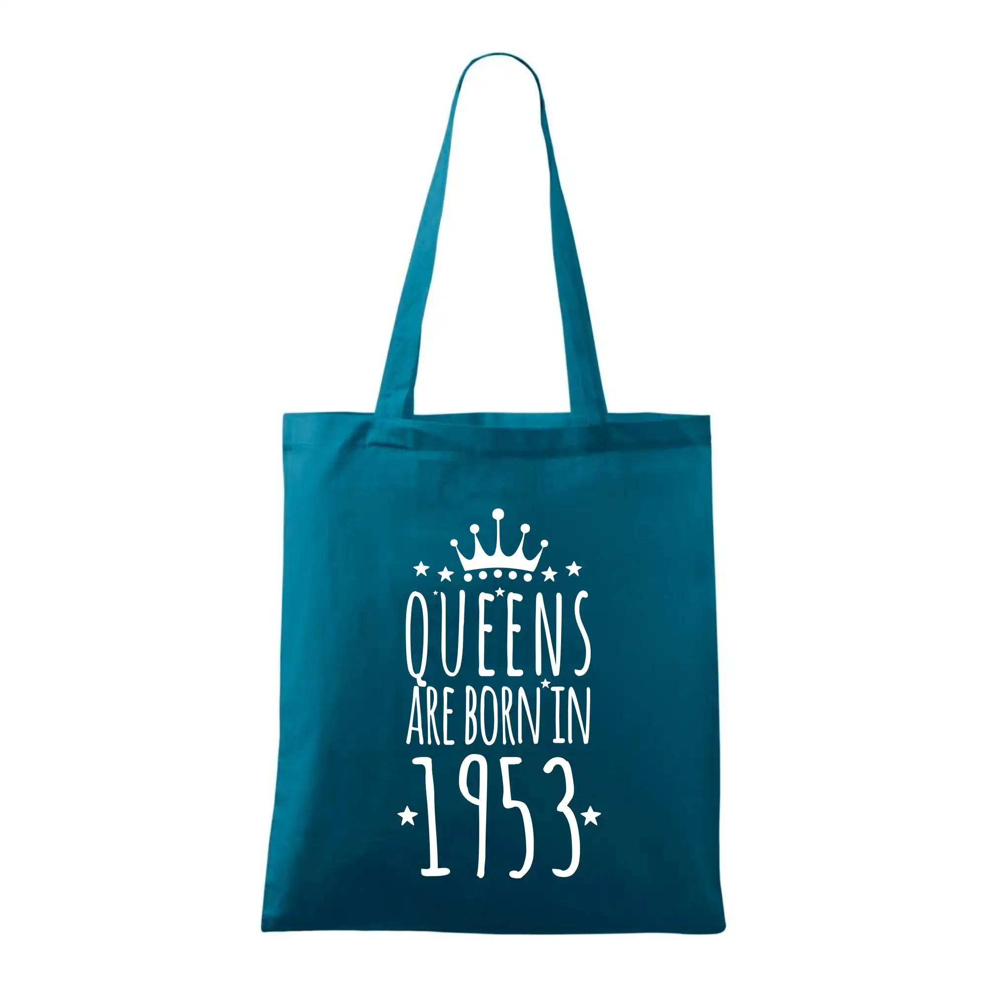Tričká k narodeninám - Queens are born in 1953 - Taška bavlnená