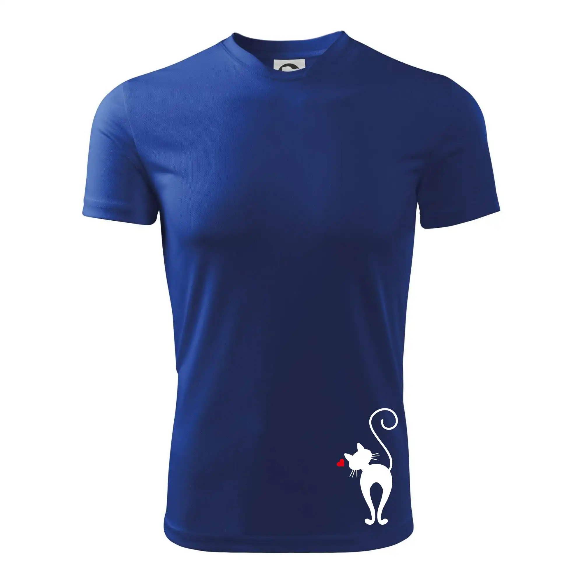 Vtipná tričká s mačkou - Zamilovaná mačka zozadu - Detské tričko športové