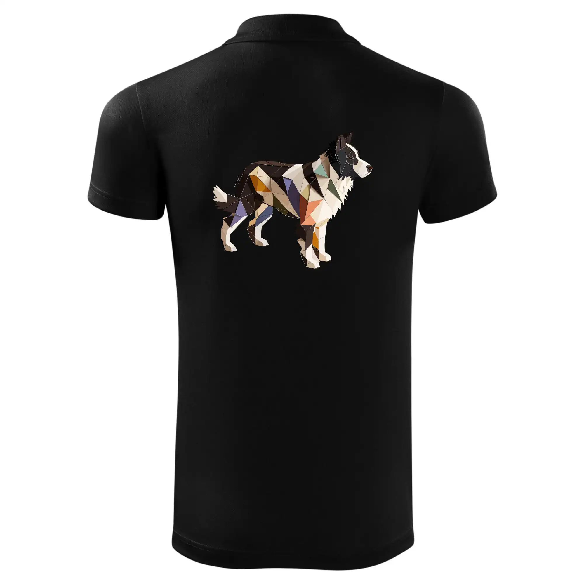 Border colie slepená z papíru