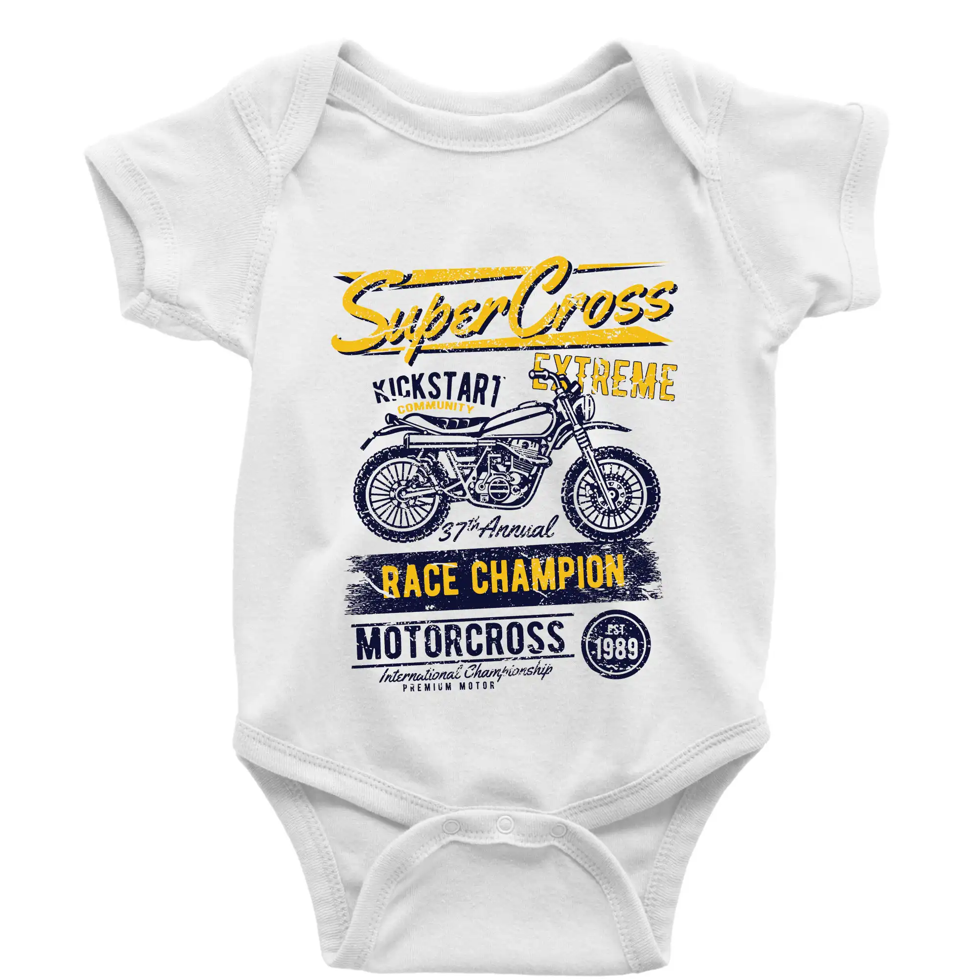 Motocross tričká - Super Cross - Body dojčenské s krátkym rukávom