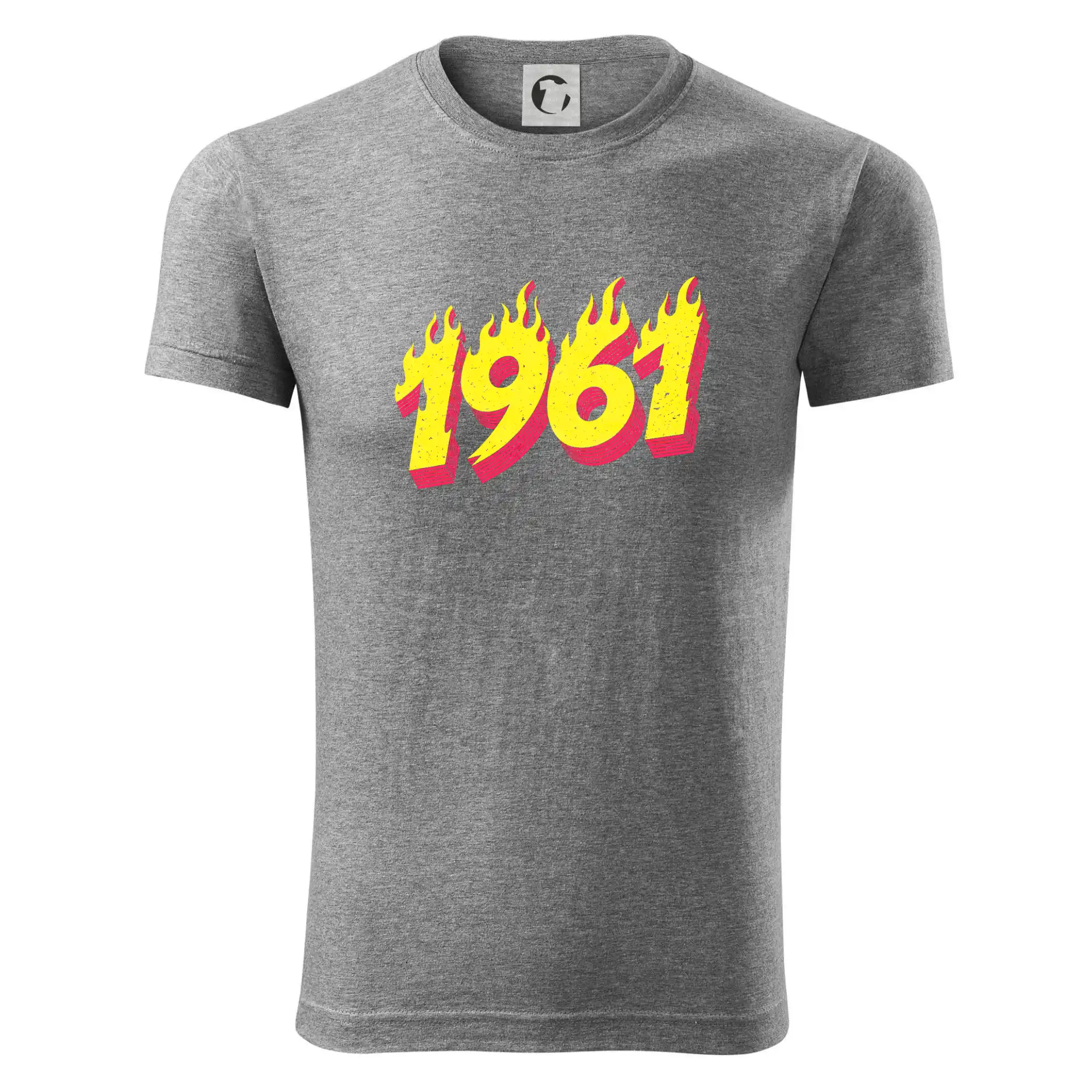 Trička s ročníkom 1961 - Narodeniny v ohni 1961 - Viper FIT - Pánske zúžené tričko