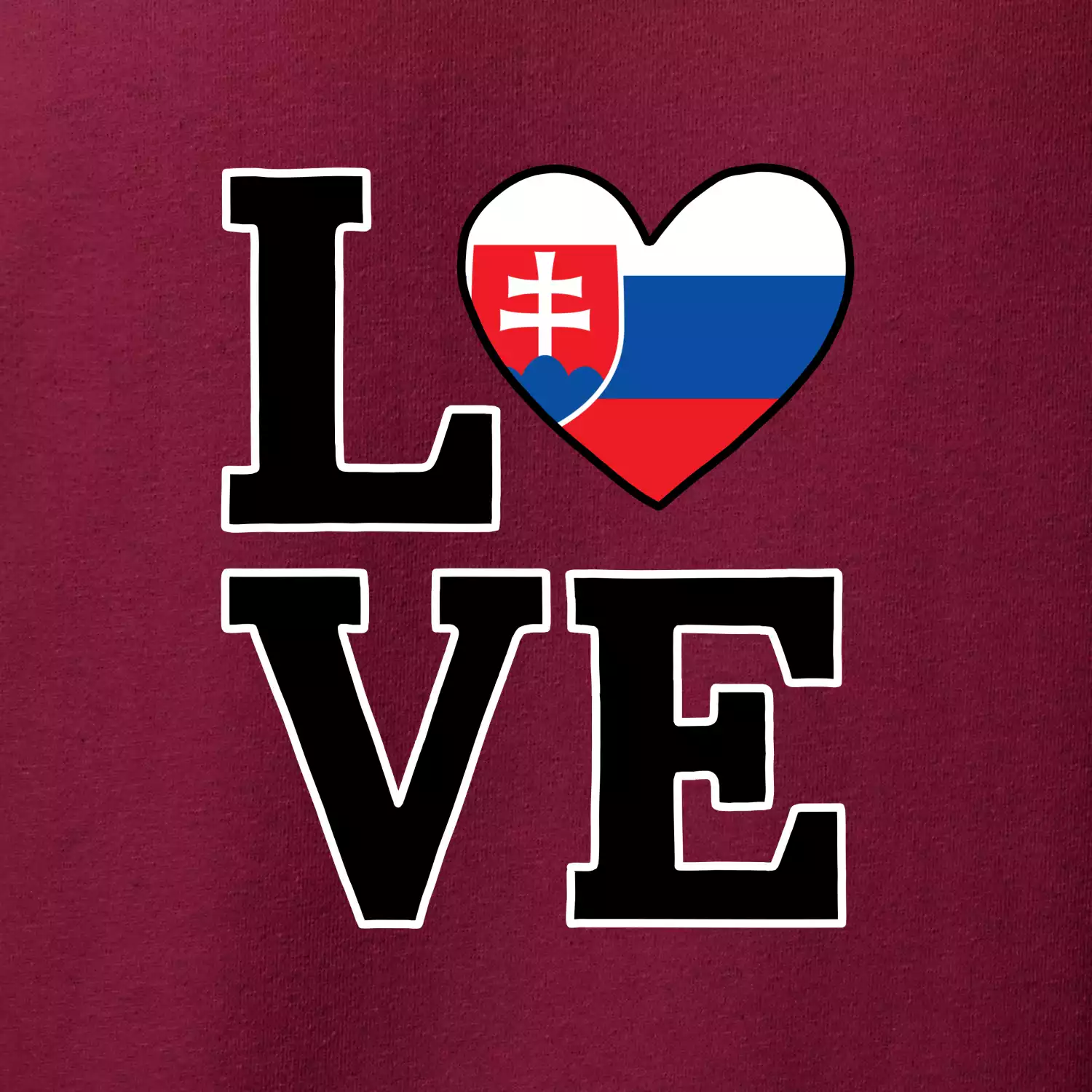 Love Slovenská vlajka