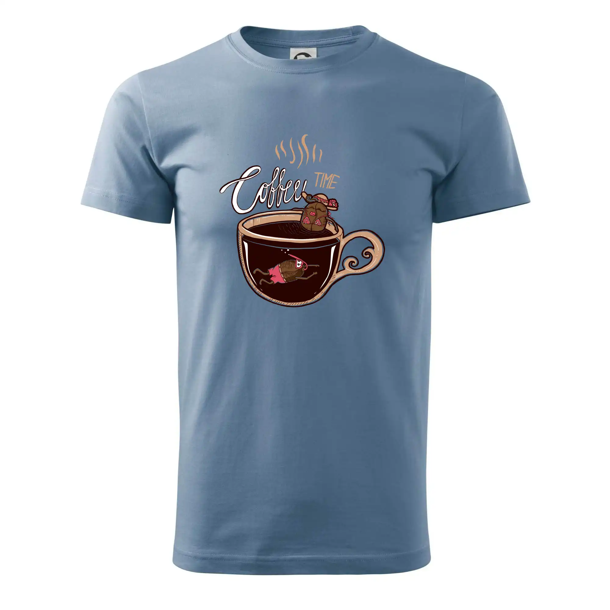 Motívy pre baristu a milovníkov kávy - Coffee time bath (Pecka design) - Klasické pánske tričko vyššej gramáže